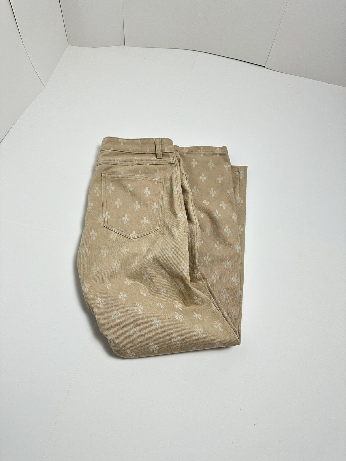 Image of Drake x Octobers Very Own October’S Very Own Monogram Denim Ovo in Beige, Men's (Size 30)