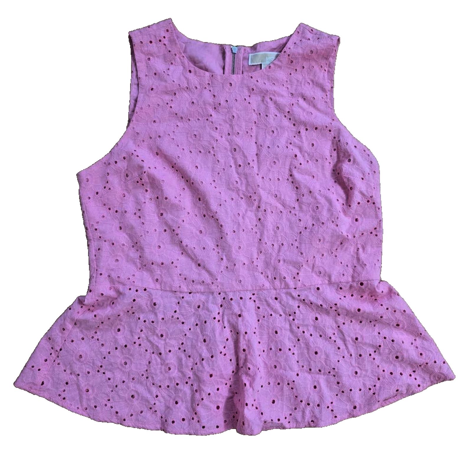 Michael Kors Michael Kors Sleeveless Blouse Top w/ Zipper Back L A001344 Size L / US 10 / IT 46 - 1 Thumbnail