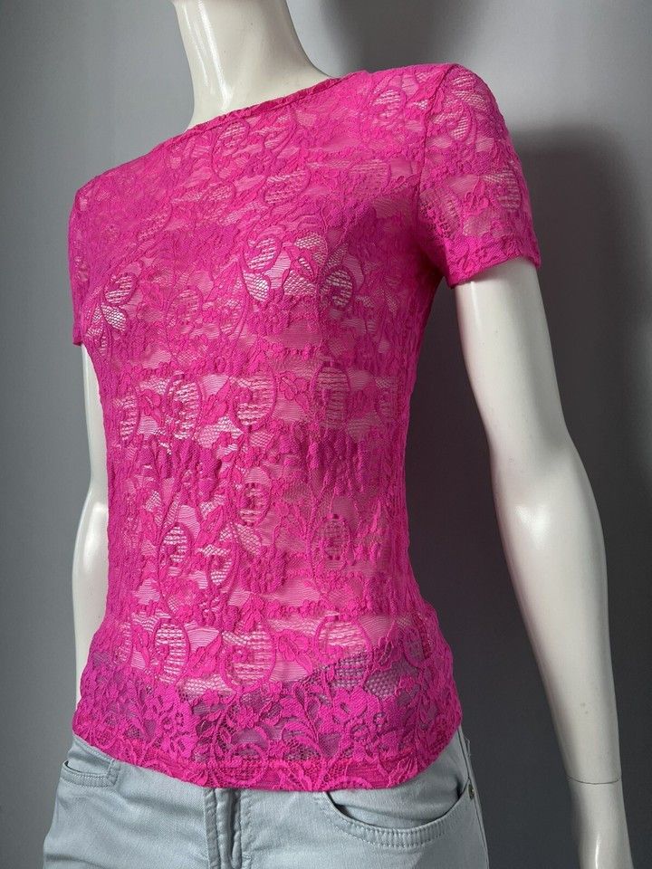 Kenzo KENZO T-shirt Lace Polyamide Pink Size S/M Made In Italy Size M / US 6-8 / IT 42-44 - 2 Thumbnail