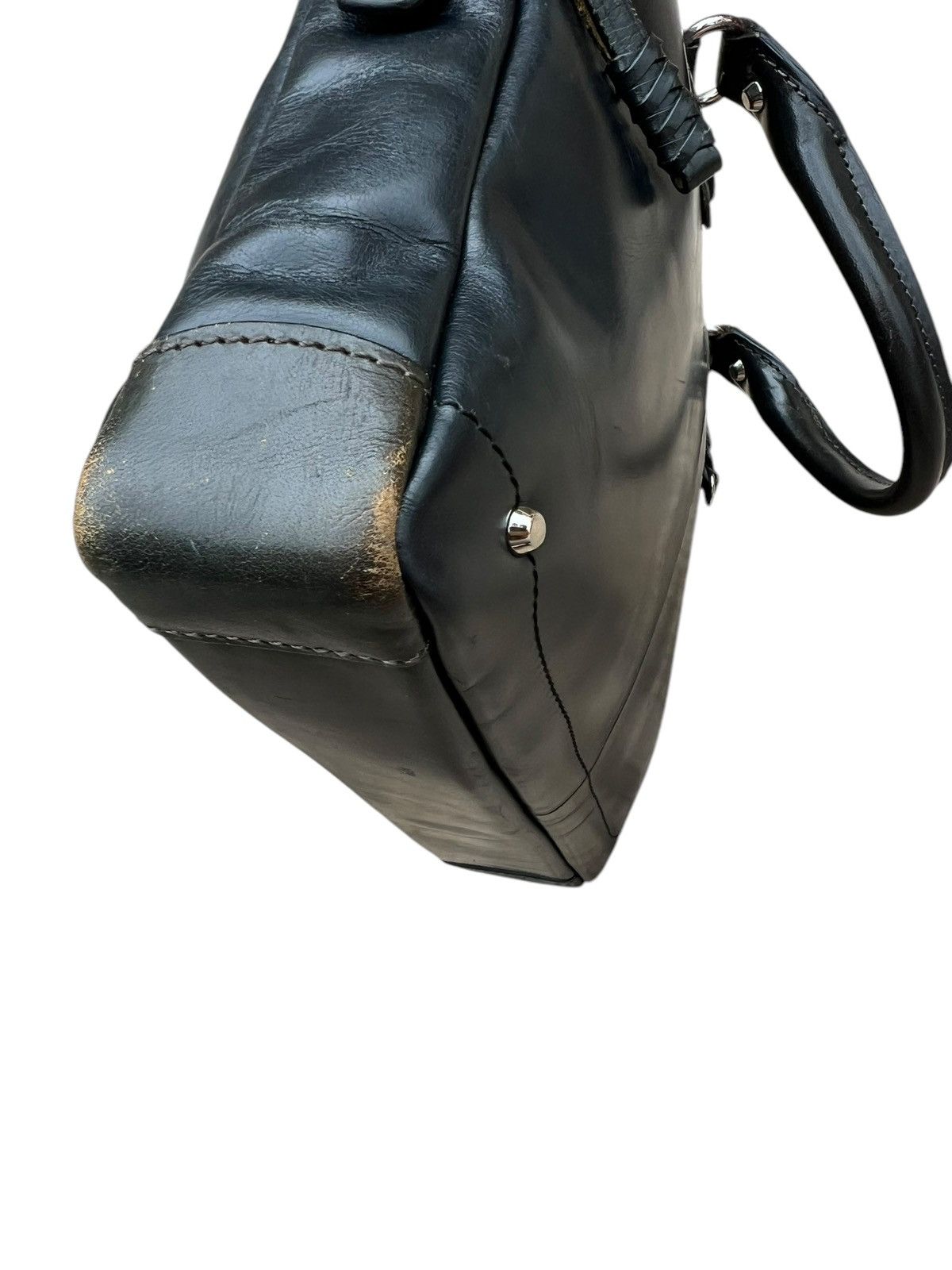 Kiefer neu Japan Distress Scratches Patina Leather Mini Bag