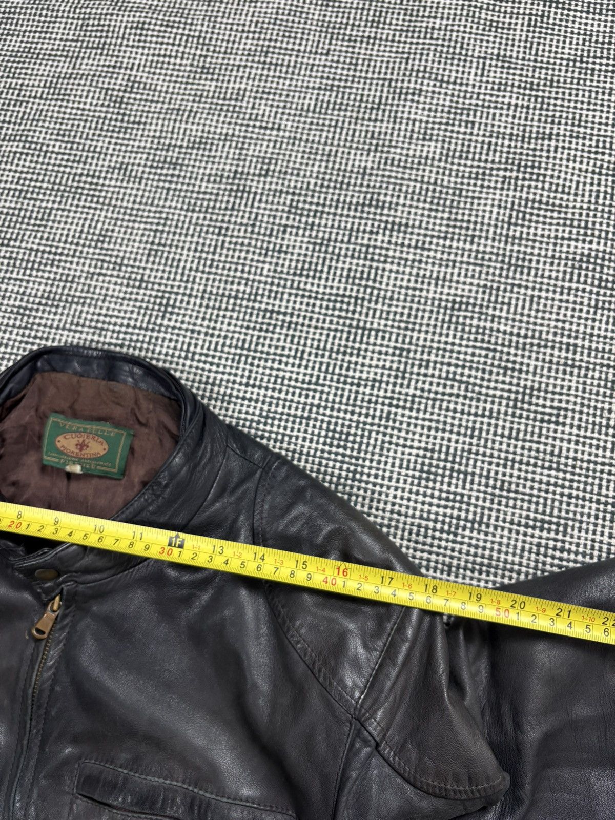 Genuine Leather 90s real leather vintage bomber 4 pocket jacket avant garde Size US M / EU 48-50 / 2 - 14 Thumbnail