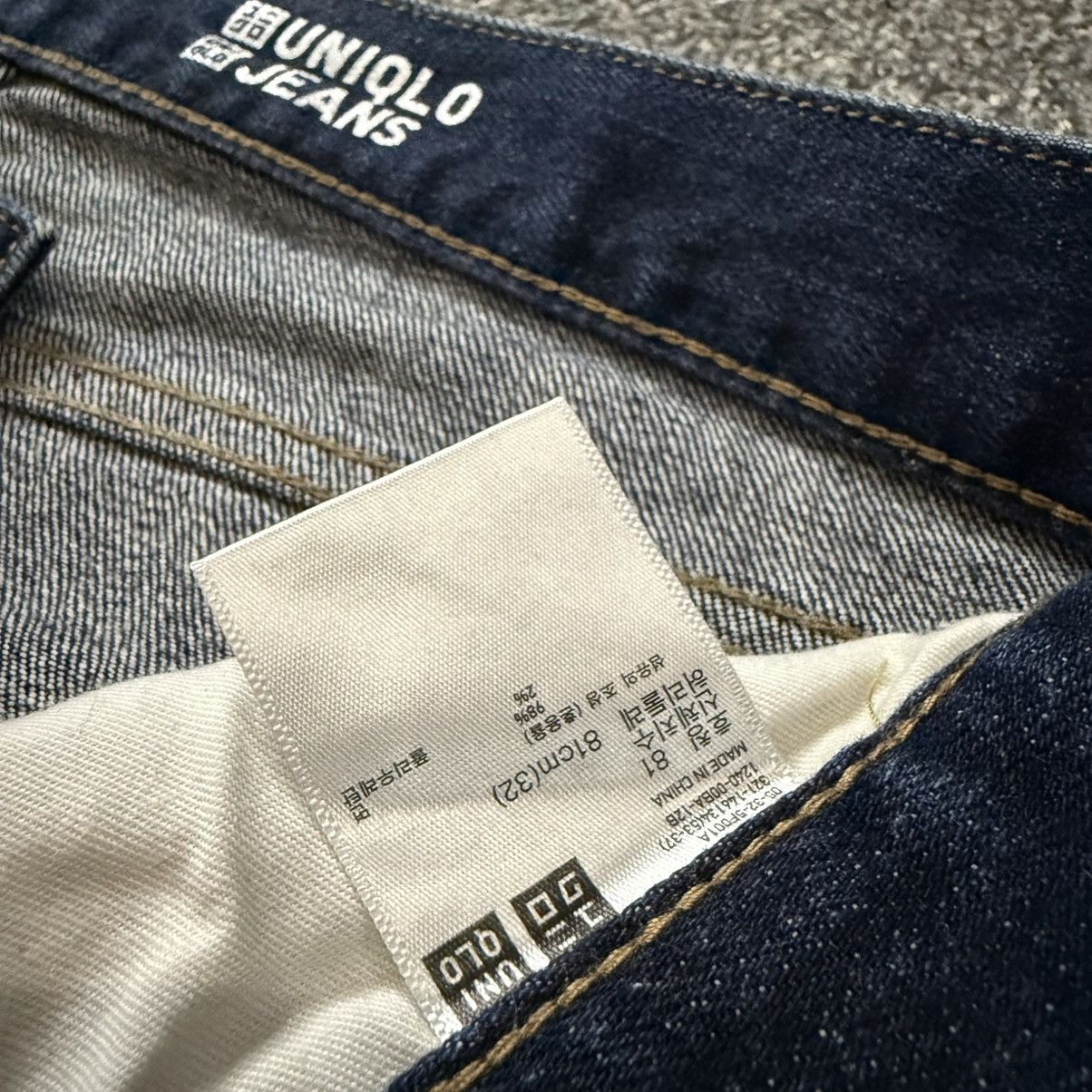 Undercover × Uniqlo 🔥🇯🇵 Japanese Raw Denim Uniqlo Indigo Selvedge Archive Jeans Size US 32 / EU 48 - 14 Thumbnail