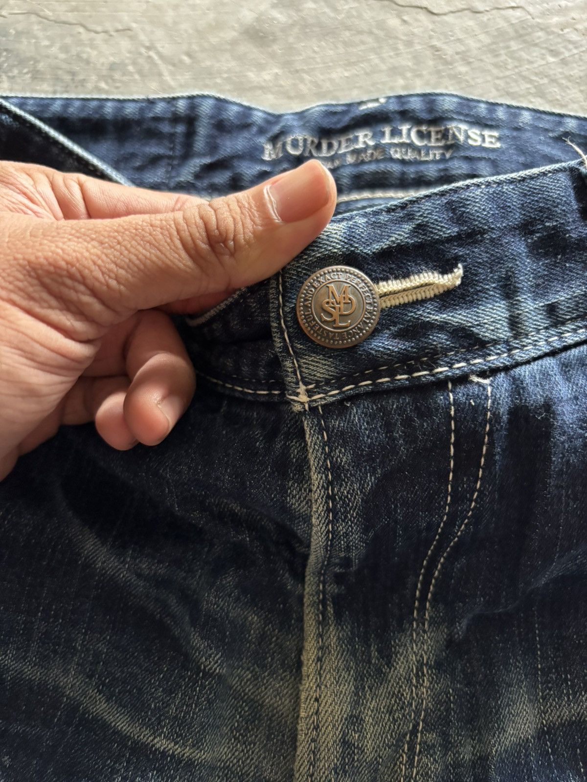 Murder License MURDER LICENSE skinny slim japanese distressed whiskered Size US 29 - 3 Thumbnail
