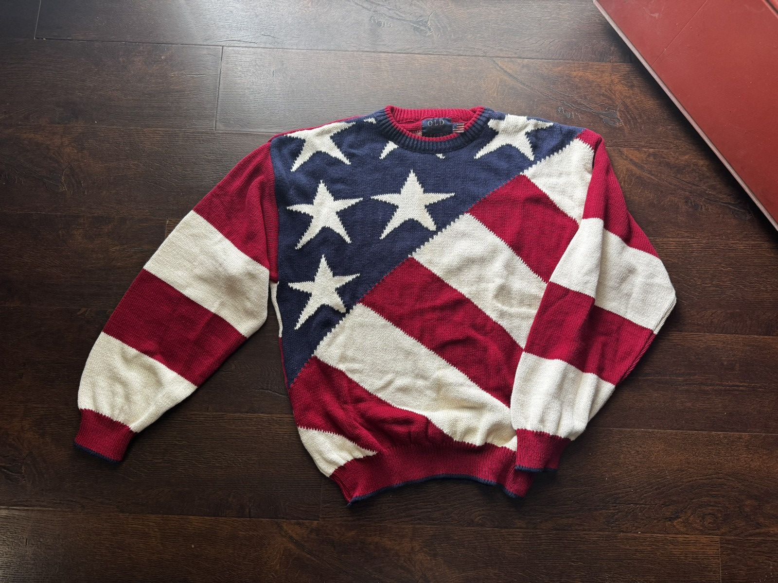 Other Vintage 80s Old Glory American Knit Crewneck Made In USA Size US L / EU 52-54 / 3 - 4 Thumbnail