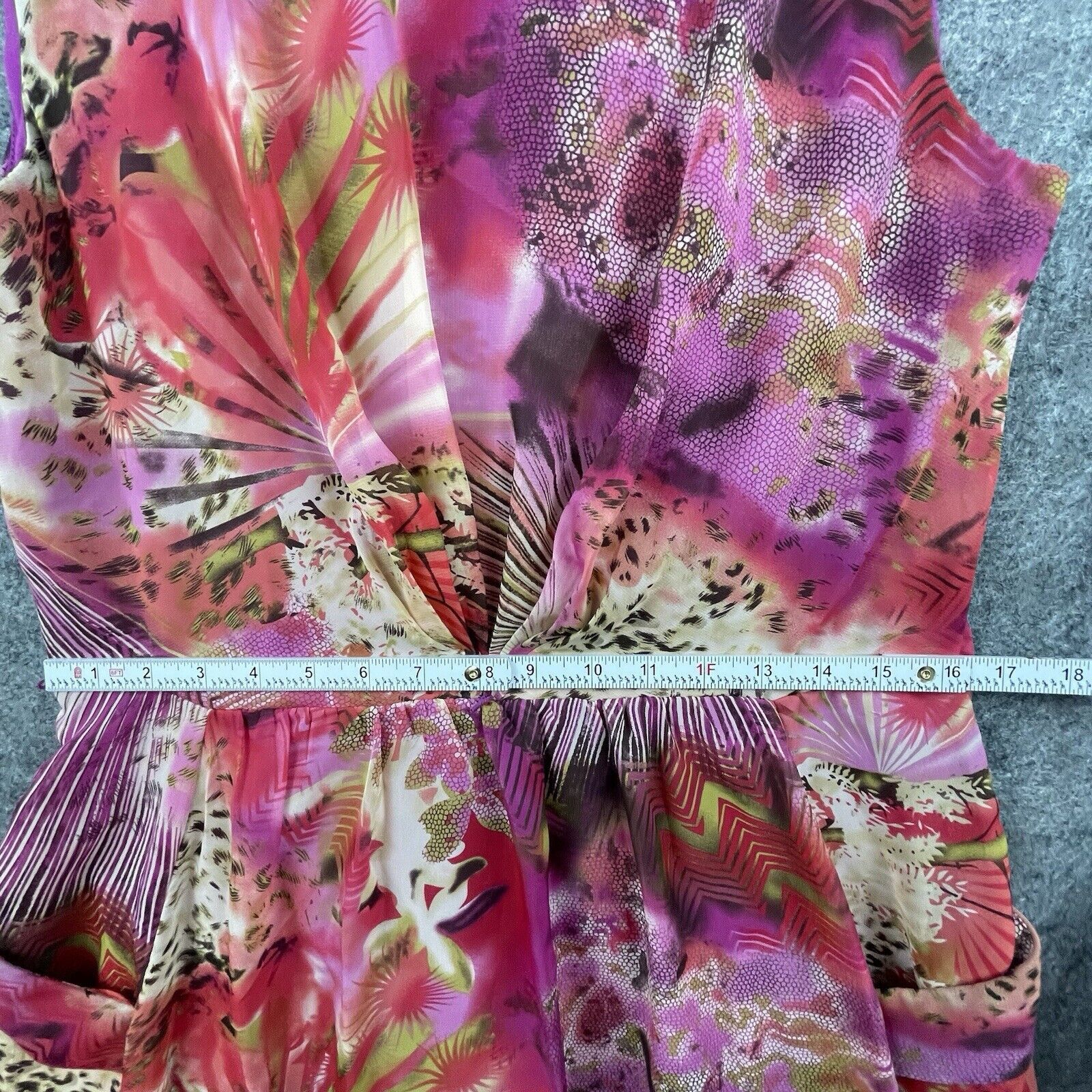 Miss Sixty M60 Miss Sixty Dress 14 Pink Purple Leopard Funky Boho Size XL / US 12-14 / IT 48-50 - 4 Thumbnail