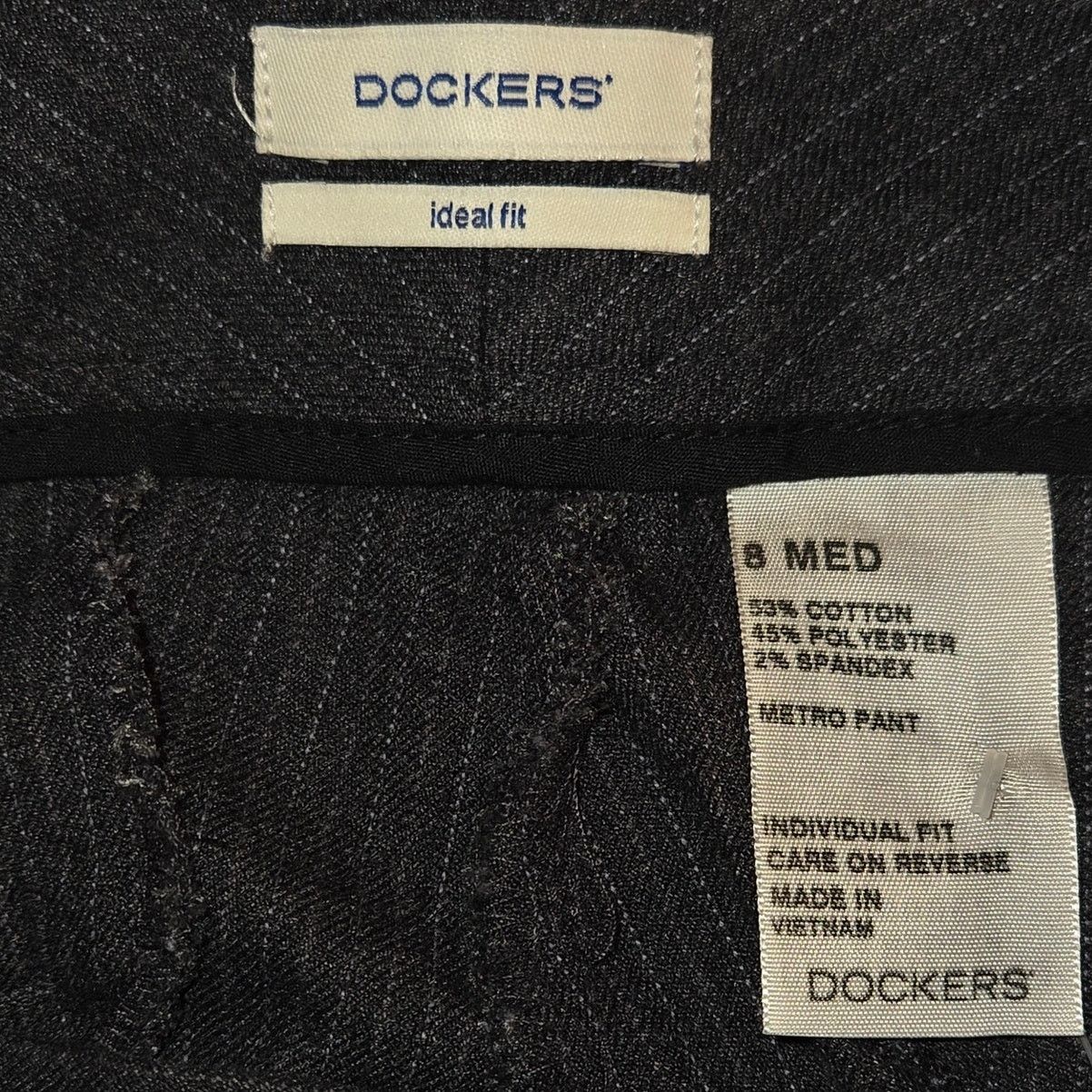 Dockers Dockers Dress Pants Slacks - Size 8 - Grey/Pinstripe Size 30" / US 8 / IT 44 - 5 Thumbnail
