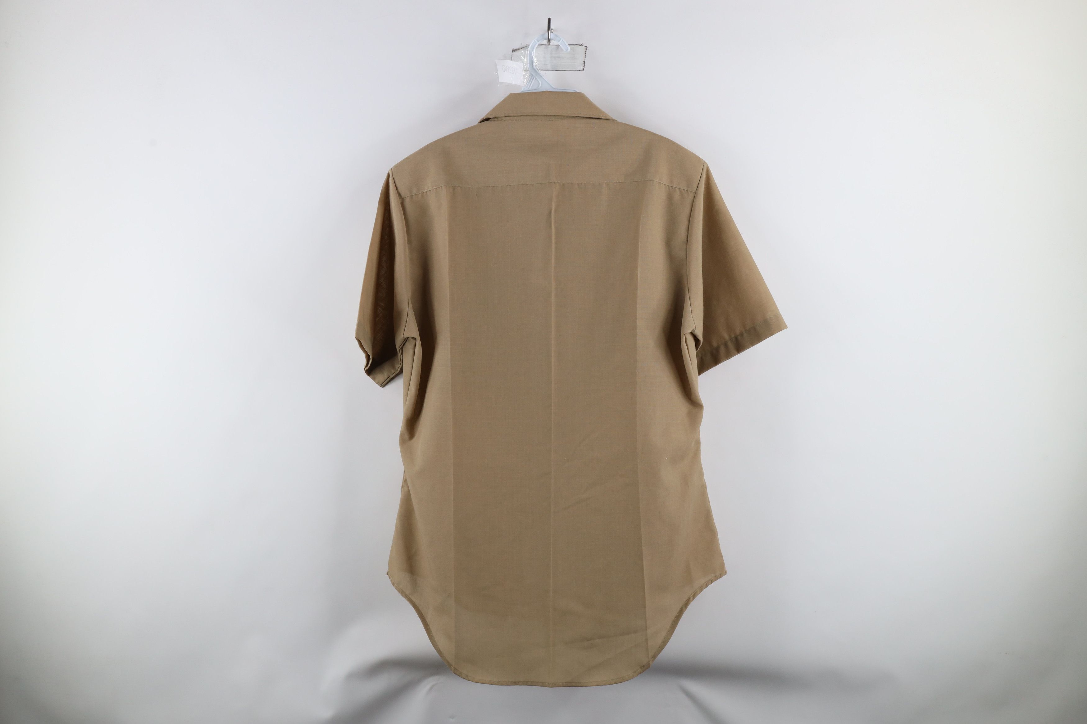 Vintage Vintage 90s Military Short Sleeve Field Button Shirt Khaki Size US M / EU 48-50 / 2 - 7 Thumbnail