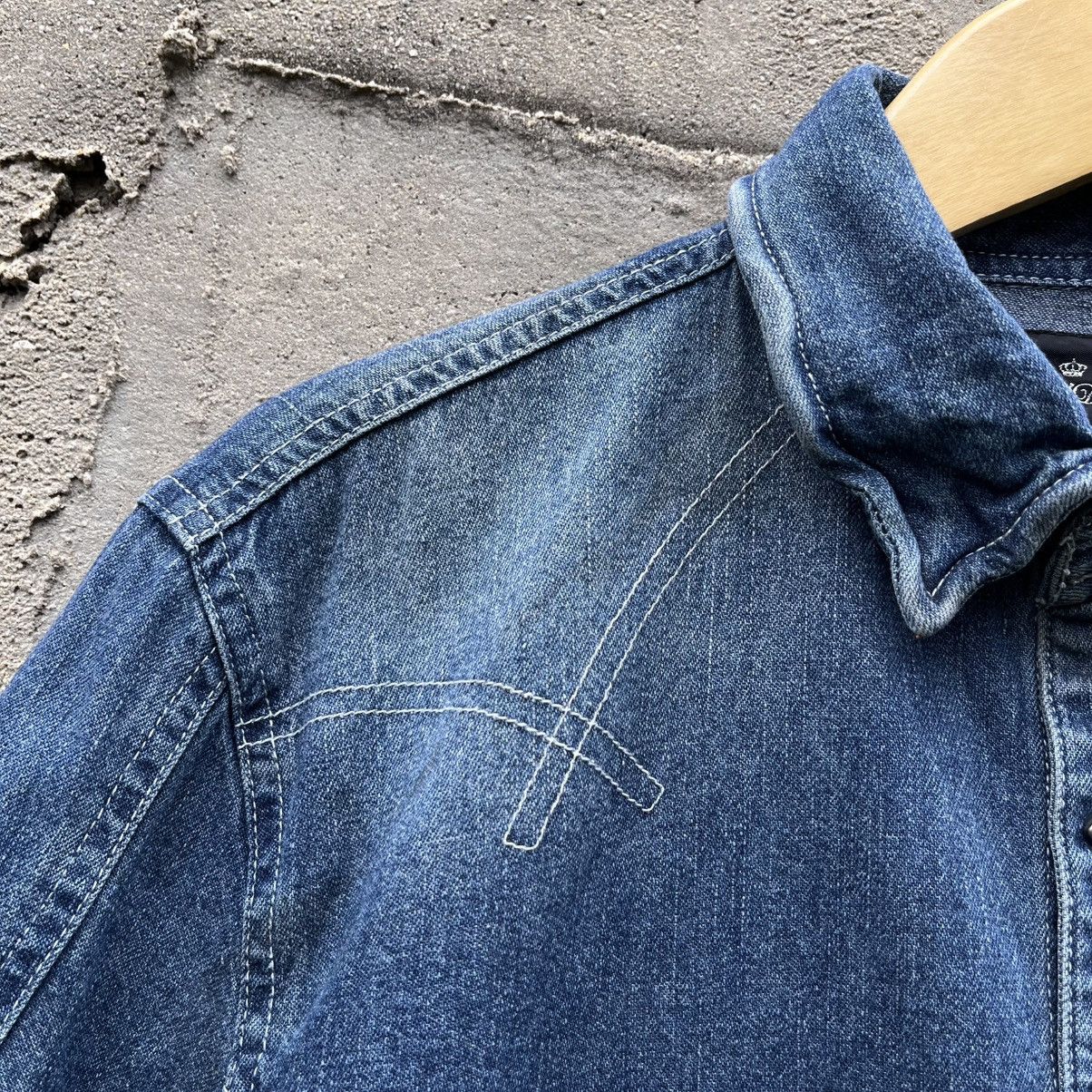 Japanese Brand Semantic design Biker shirt Blue indigo Hidden Pocket Size US L / EU 52-54 / 3 - 4 Thumbnail
