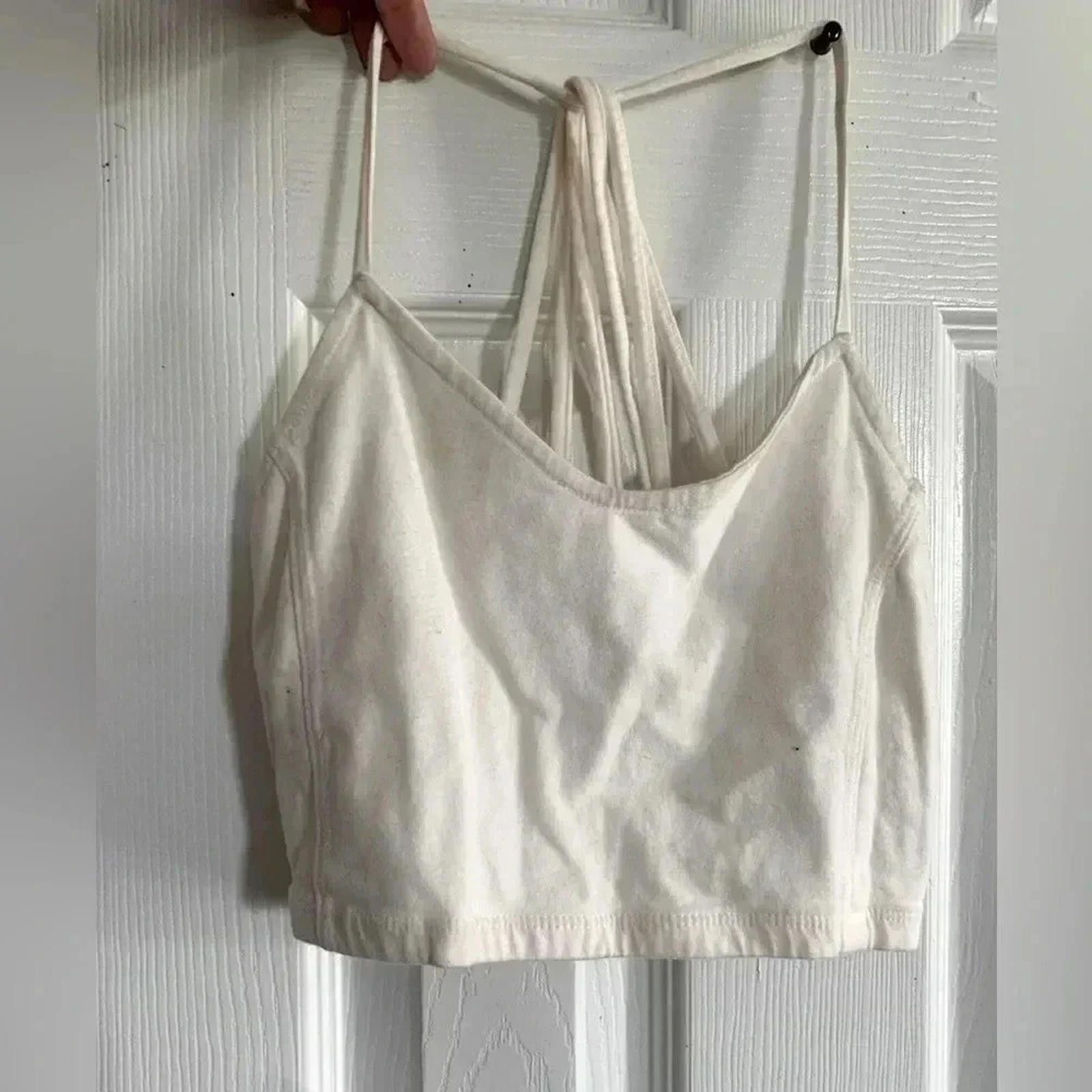 Designer White crop top Size S / US 4 / IT 40 - 1 Thumbnail
