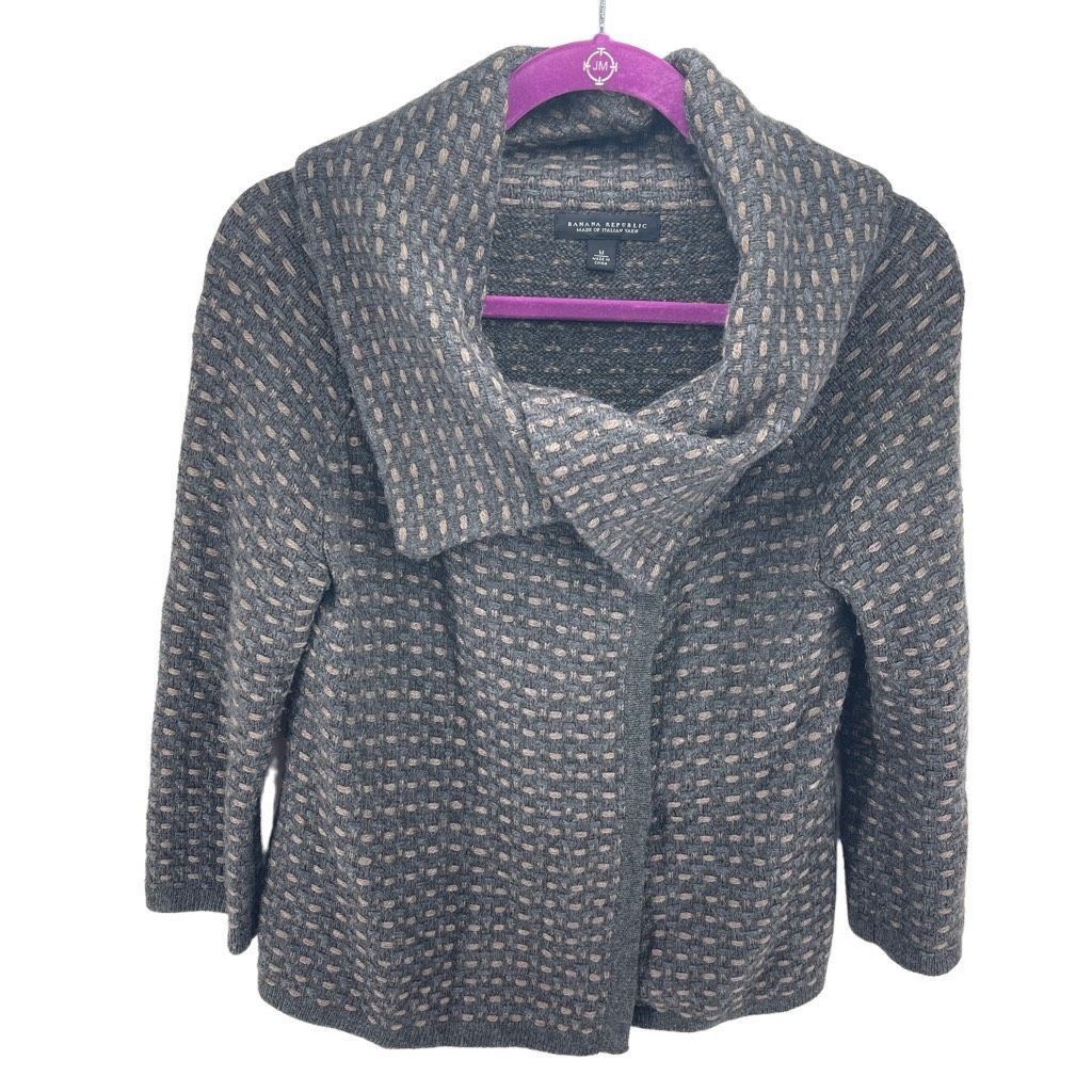 Banana Republic Banana Republic Womens Coat jacket Italian Yarn Collared Bas Size M / US 6-8 / IT 42-44 - 1 Thumbnail