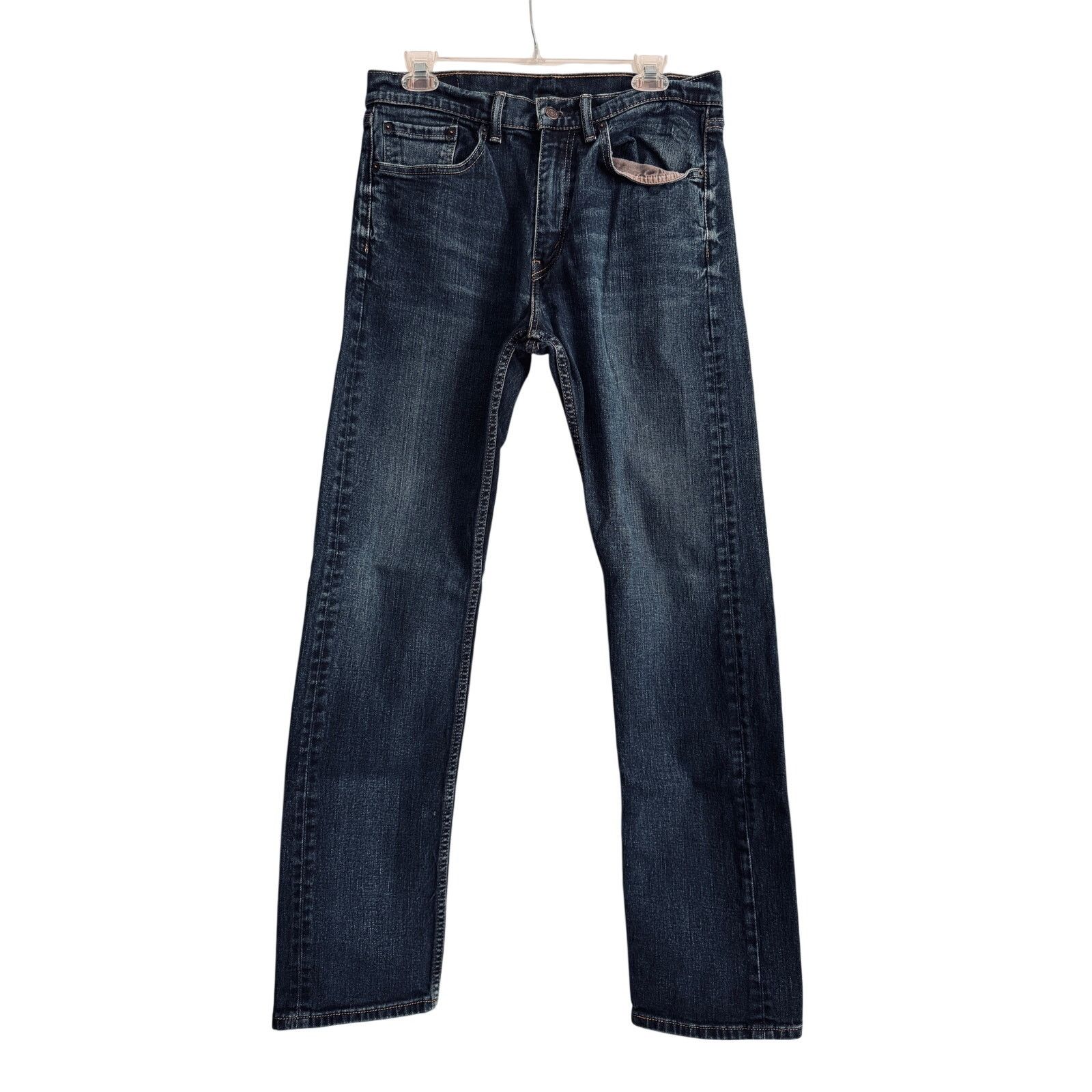 Levi's Mens Levis 505 W 32 L 34 Blue Jeans Excellent Condition Size US 32 / EU 48 - 2 Thumbnail