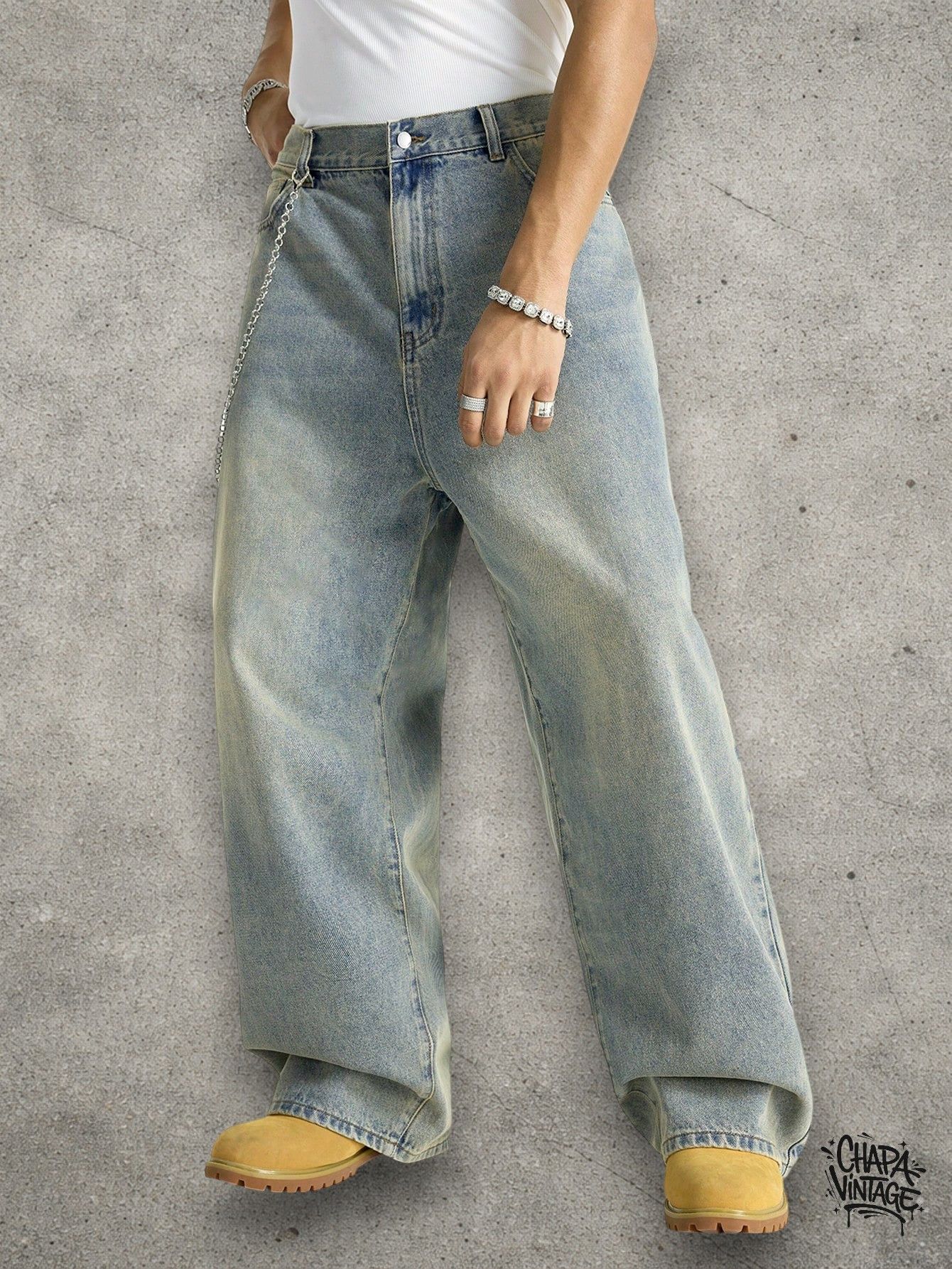 Vintage Baggy vintage jeans Size US 32 / EU 48 - 3 Thumbnail