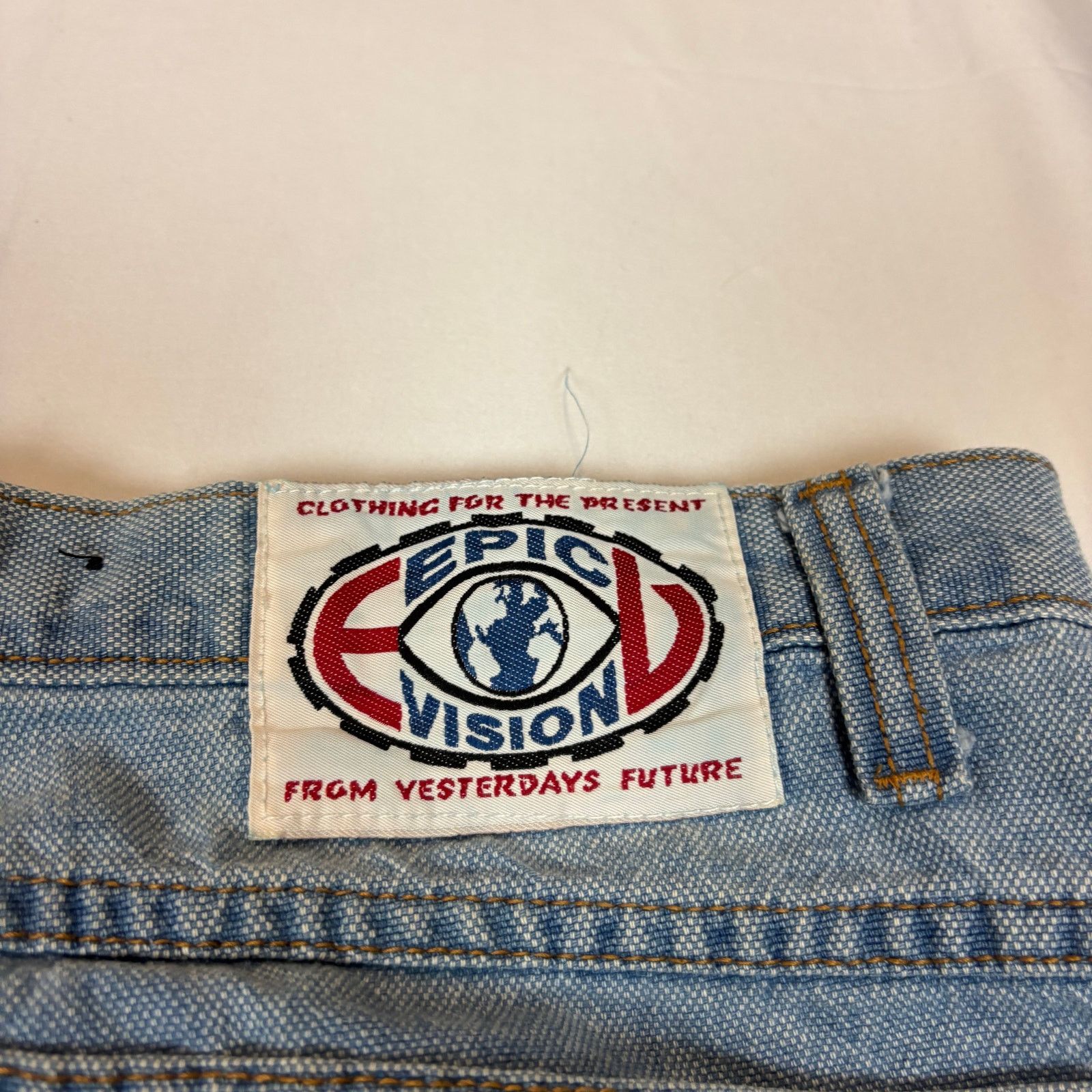 Vintage Vintage Epic Vision Wide Leg Jeans Men's 33x30 Baggy Rave Size US 33 - 5 Thumbnail