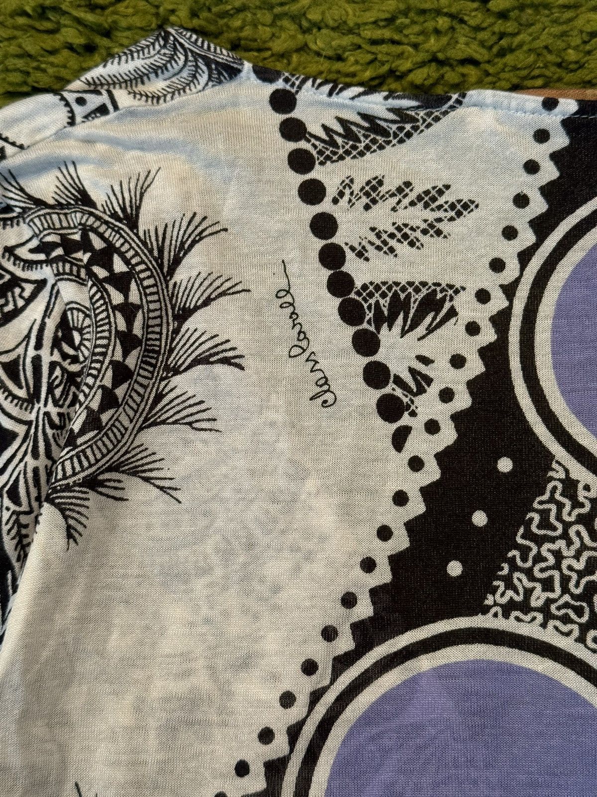 Just Cavalli × Roberto Cavalli Roberto Cavalli 2000s vintage floral pattern Y2K longsleeve Size M / US 6-8 / IT 42-44 - 10 Thumbnail