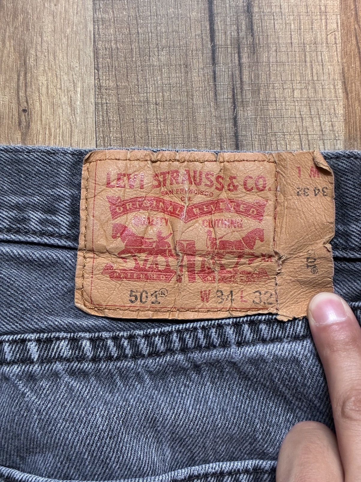Levi's Vintage Clothing Vintage grey Levi’s paint denim Size US 32 / EU 48 - 7 Thumbnail