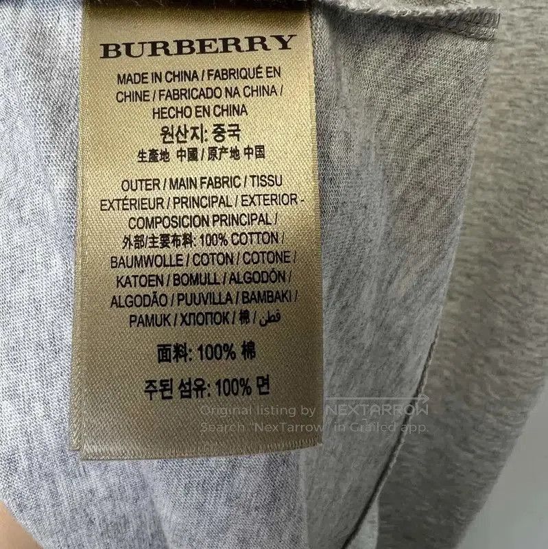 Burberry Burberry Gray Cotton Short Sleeve Shirt. Size US XXL / EU 58 / 5 - 5 Thumbnail