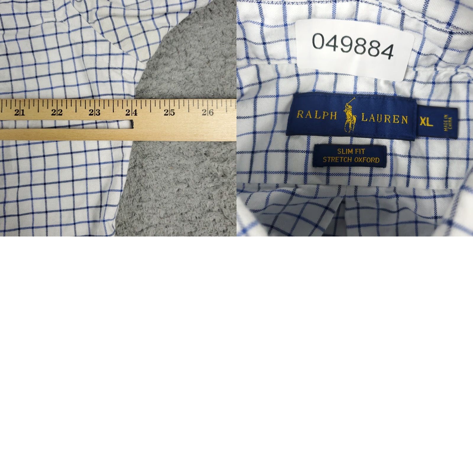 Ralph Lauren Ralph Lauren Shirt Men's XL White/Blue Check Pony Casual Button-Up Long Sleeve Mens Size US XL / EU 56 / 4 - 8 Thumbnail