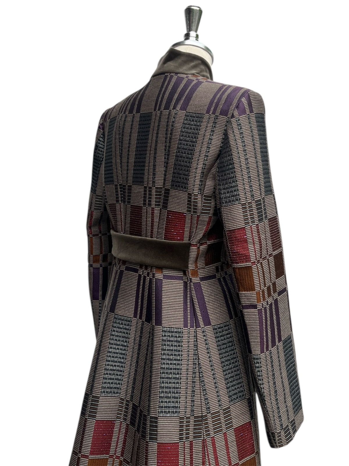 Etro Etro Milano Geometric Pattern Wool Jacquard Coat Size S / US 4 / IT 40 - 6 Thumbnail