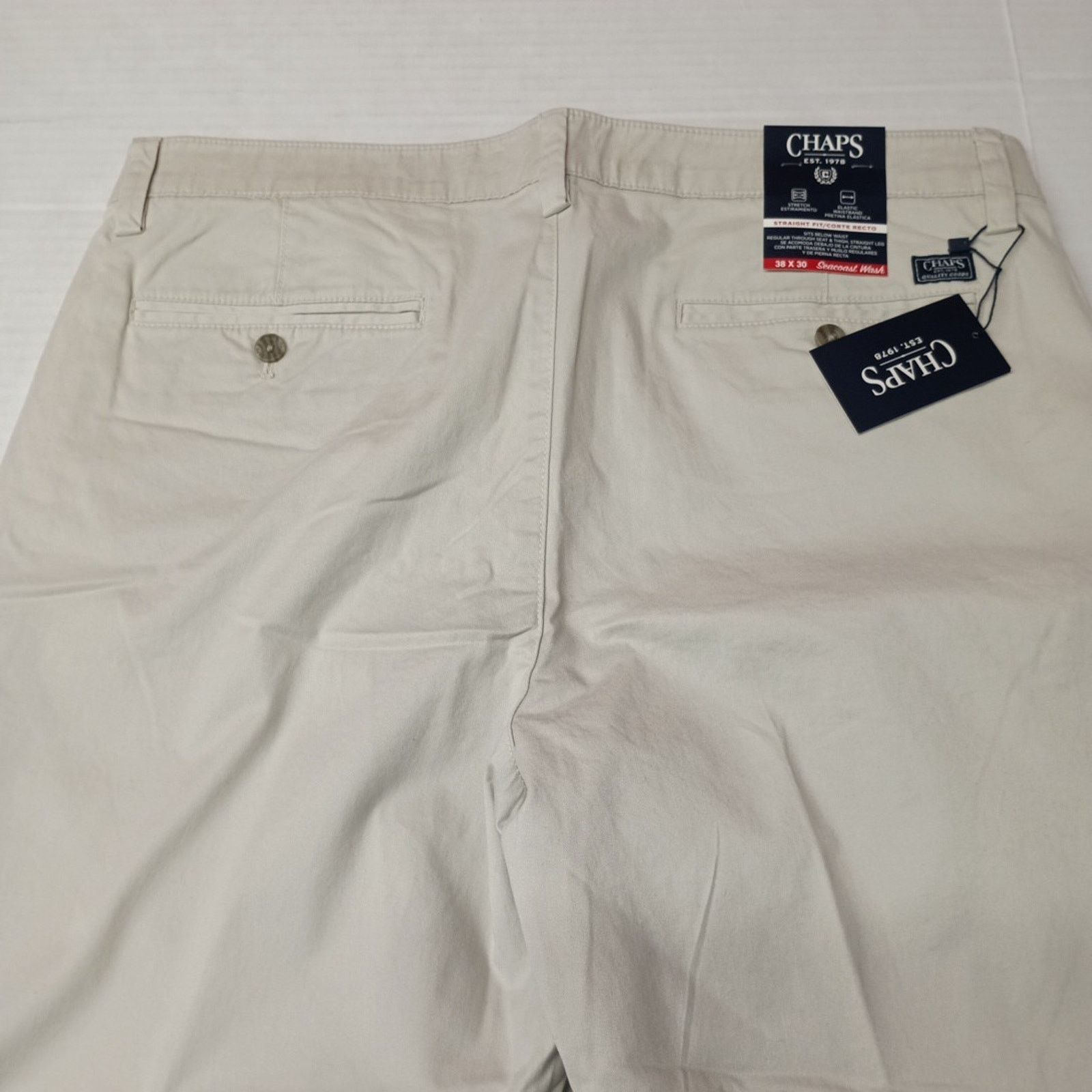 Chaps Chaps Straight Fit Chino Pants Men's Size 38x30 Stone Size US 38 / EU 54 - 7 Thumbnail