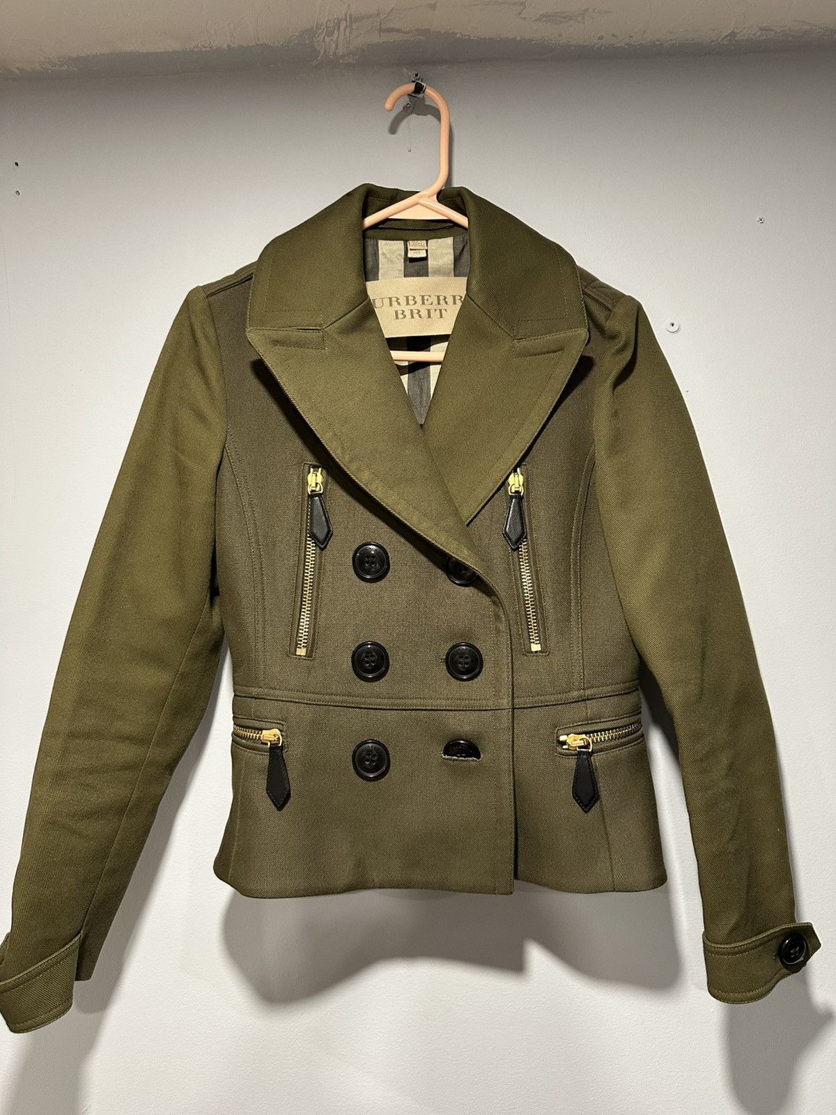 Burberry Burberry Brit Twill Coat Size S / US 4 / IT 40 - 1 Thumbnail