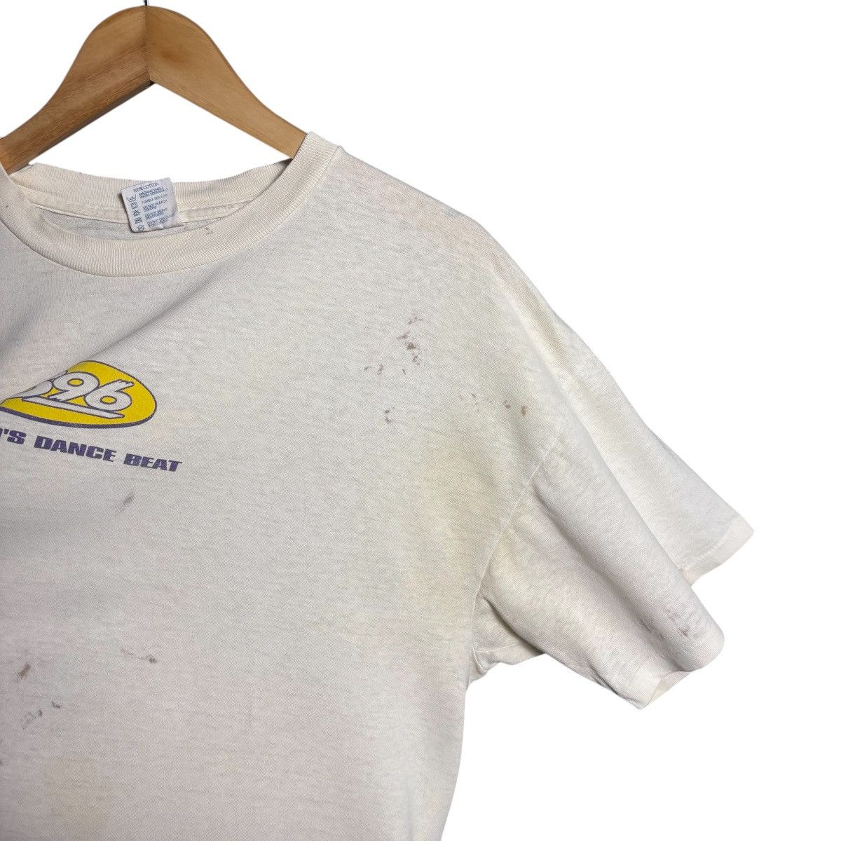 Band Tees Vintage 90s B96 Chicago Music Eddie Jobo Distressed T-Shirt Size US XL / EU 56 / 4 - 9 Thumbnail