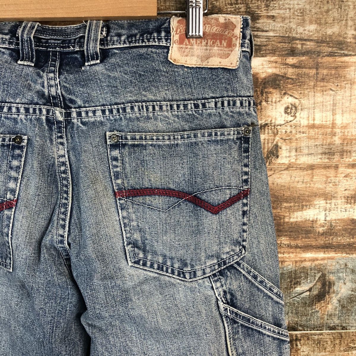 Japanese Brand Amero japan vintage workwear Pero Blue Denim Pants #A1418 Size US 31 - 17 Thumbnail