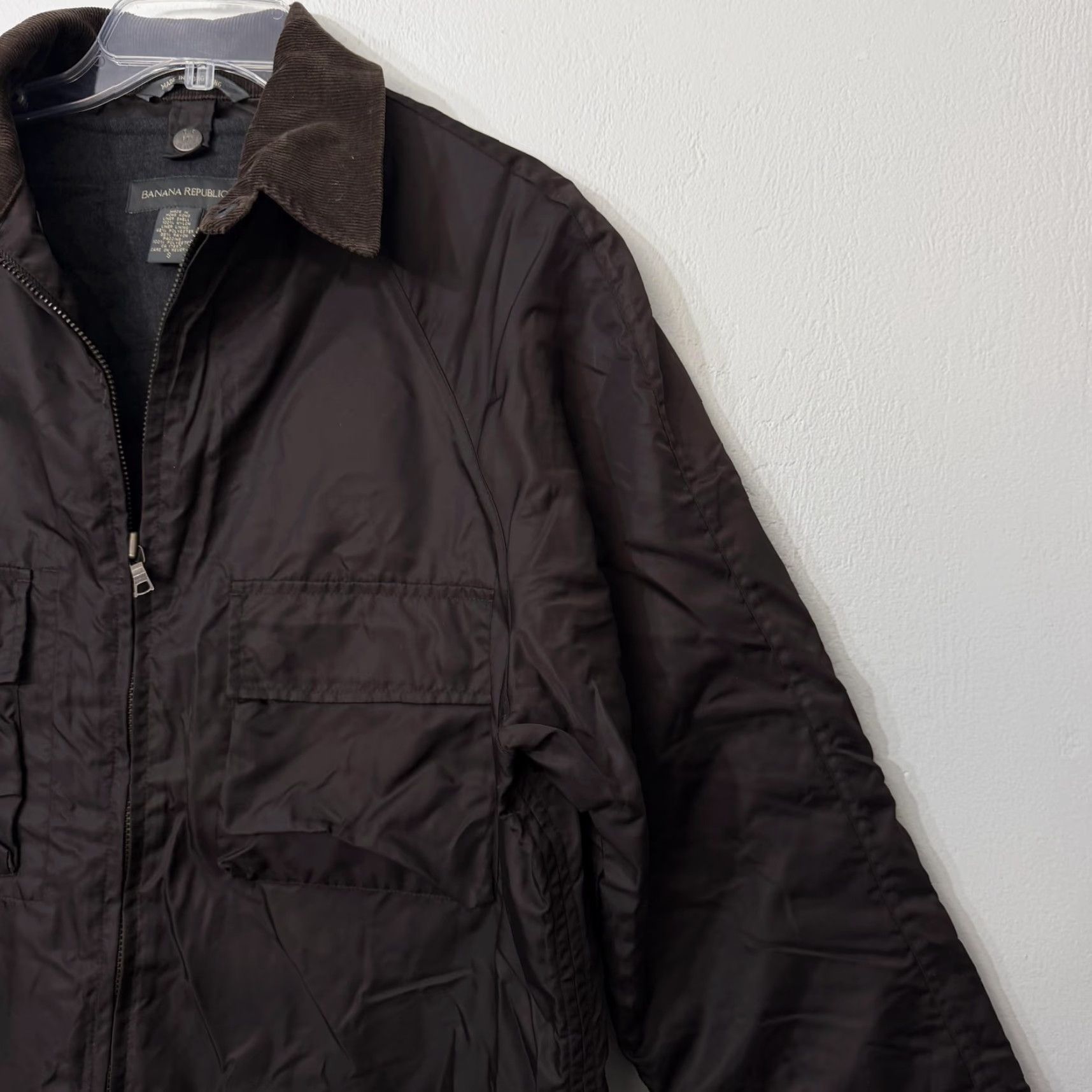 Banana Republic VINTAGE Banana Republic Jacket Mens Small Brown Nylon Parka Quilted Coat Size US S / EU 44-46 / 1 - 3 Thumbnail