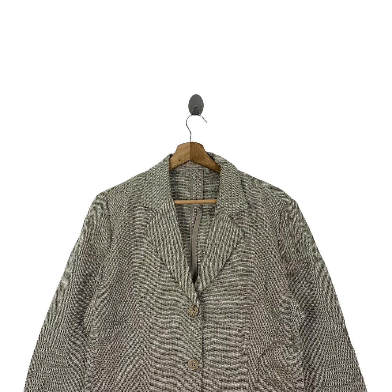 Burberry Vintage 90’ BURBERRY LONDON Herringbone 2 Button Blazer Coat Size 40R - 3 Thumbnail