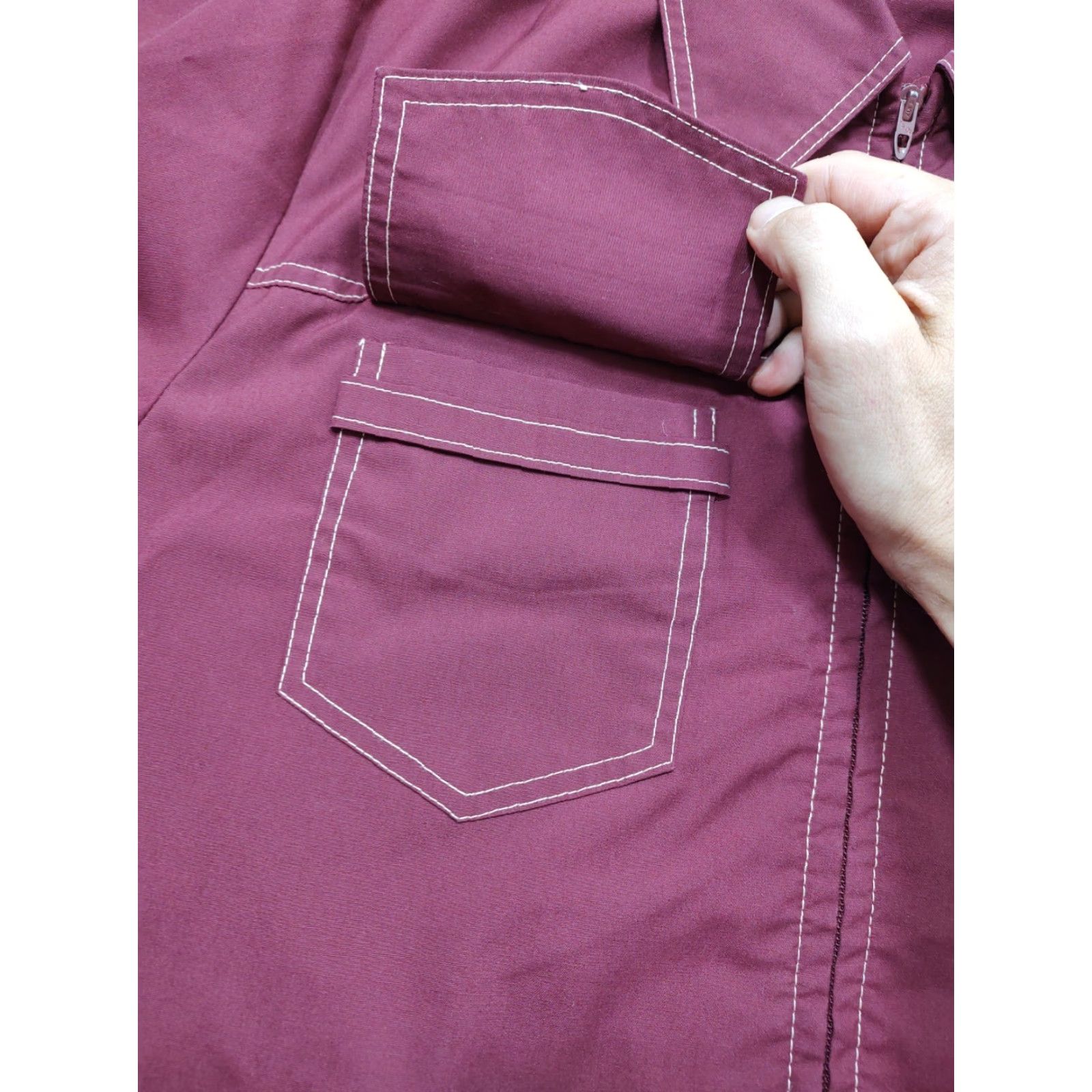 Vintage VINTAGE Desert Classic Gleneagles Full Zip Jacket Red Mens 40 Jacket 40 Jack Nicklaus Vintage 80s Retro Golf Winter Fall Spring Size US XXS / EU 40 - 4 Thumbnail