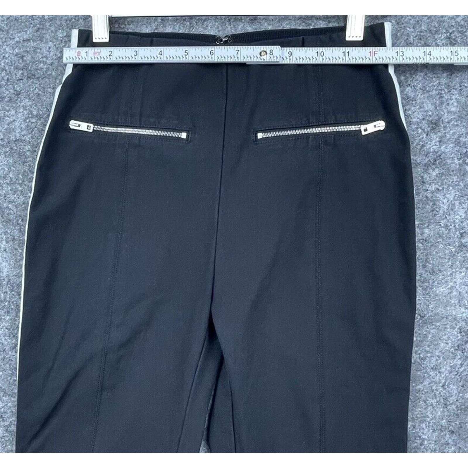 Rag & Bone Rag and Bone Pants Womens 4 Black White Racing Side Stripe Size 27" / US 4 / IT 40 - 4 Thumbnail