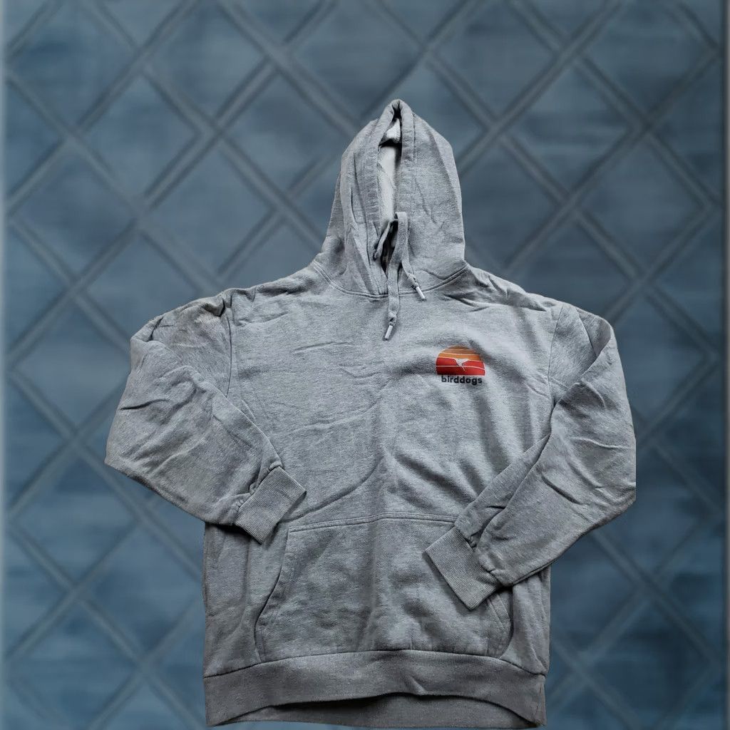 Logo 7 Birddogs Hoodie Mens Medium Gray Pullover Graphic Print Logo Back Print Sweatshirt Size US M / EU 48-50 / 2 - 1 Thumbnail