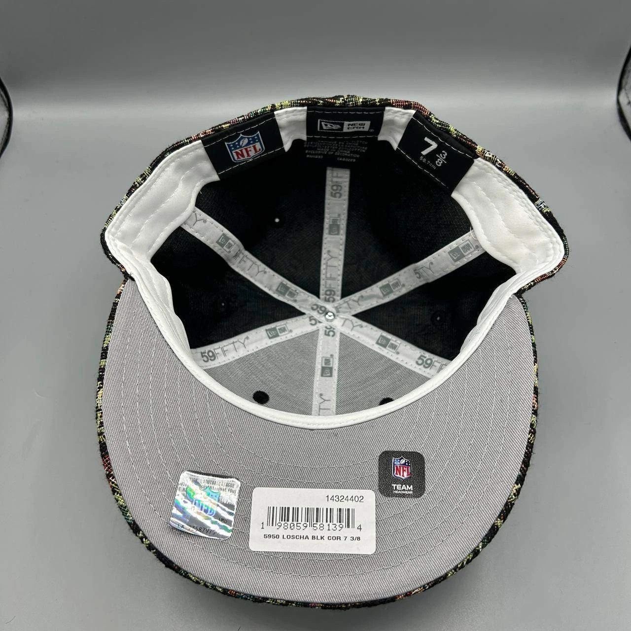 New Era Los Angeles Chargers Hat Men 7 3/8 Black Floral Fitted Cap Size ONE SIZE - 3 Thumbnail