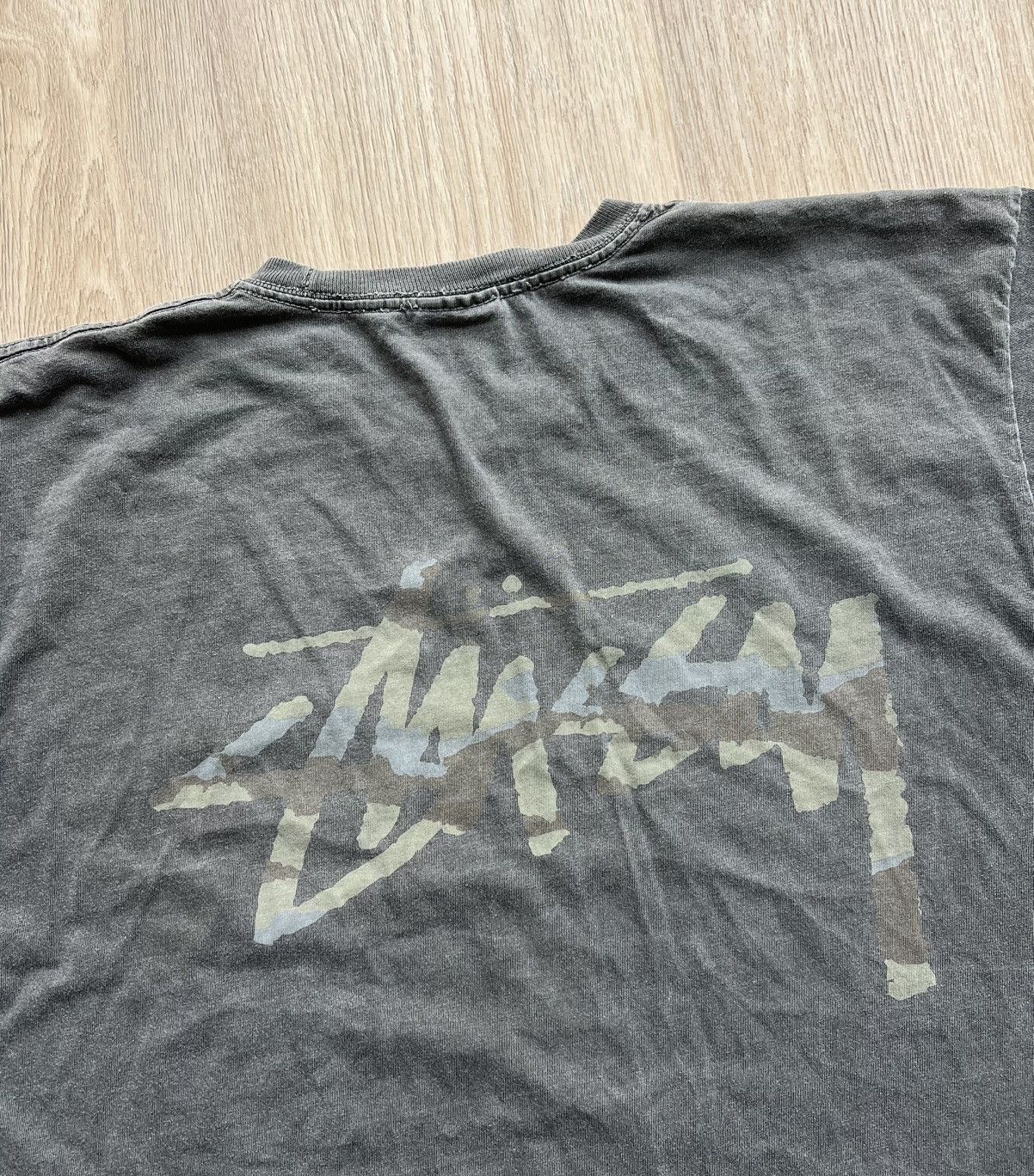 Stussy × Vintage Vintage Stussy Washed Dray Long Sleeve Back Big Logo Size US L / EU 52-54 / 3 - 2 Thumbnail