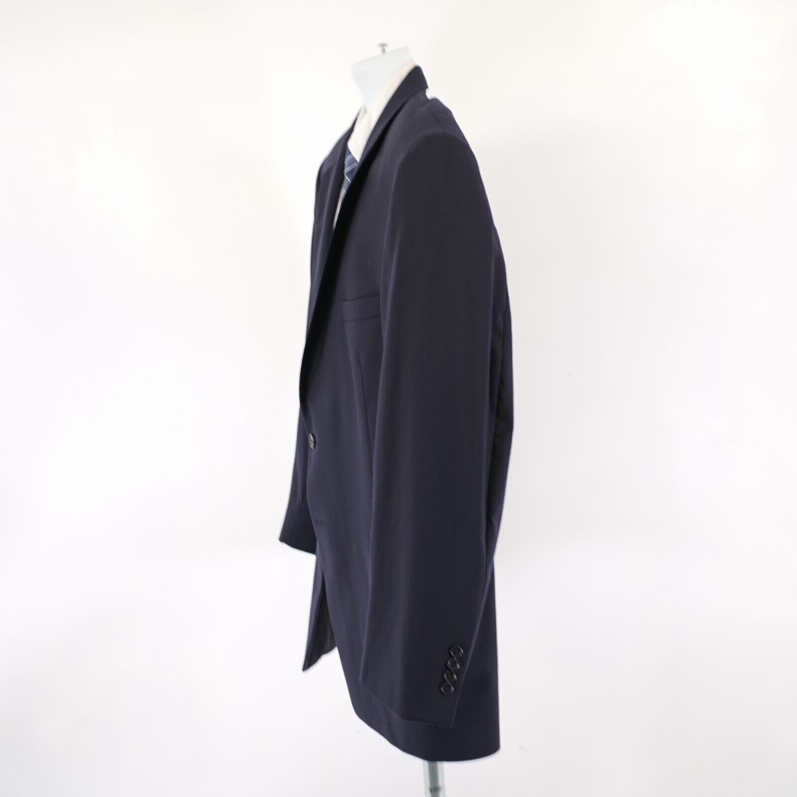 Jos. A. Bank Jos A Bank Signature Collection Blue Wool Suit Jacket 46L Ta Size 46L - 4 Thumbnail