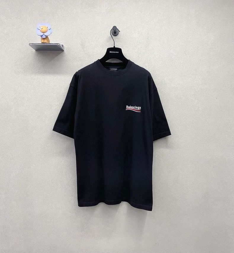 Balenciaga Balenciaga Cola Embroidered Loose Short Sleeve T-Shirt Size US M / EU 48-50 / 2 - 1 Thumbnail