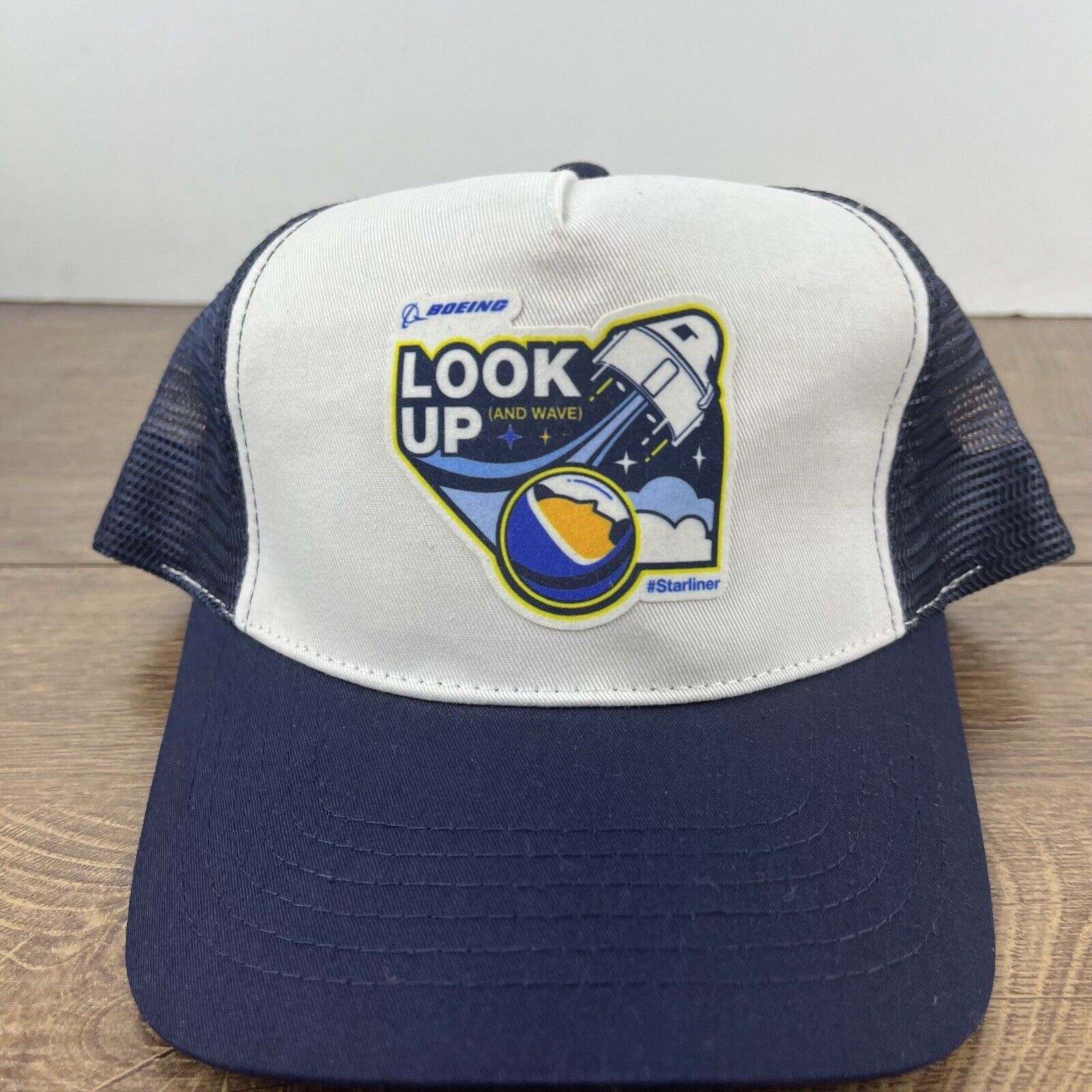 Other Look Up Hat Boeing Snapback Hat Blue Adjustable Hat Blue Adu Size ONE SIZE - 5 Thumbnail