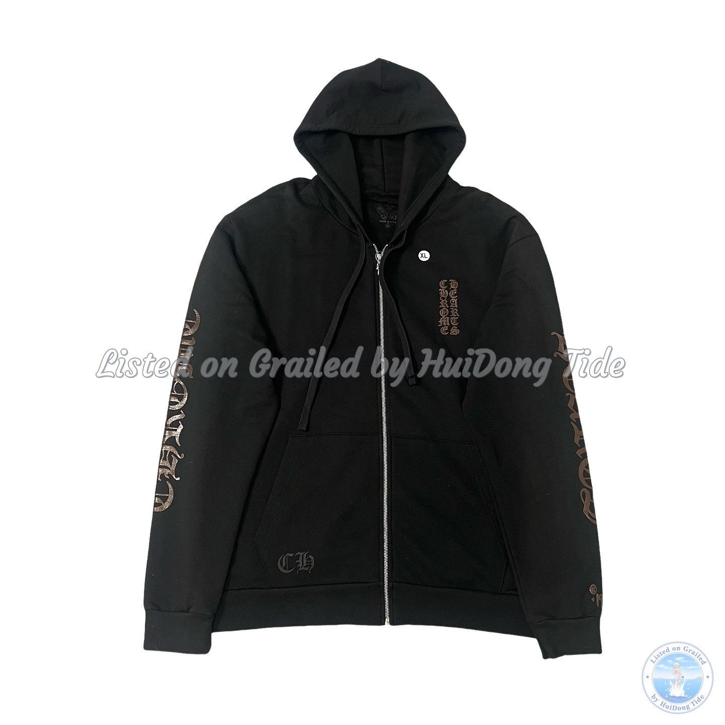 Chrome Hearts Chrome Hearts Los Angeles Zip Up Hoodie THRASHED