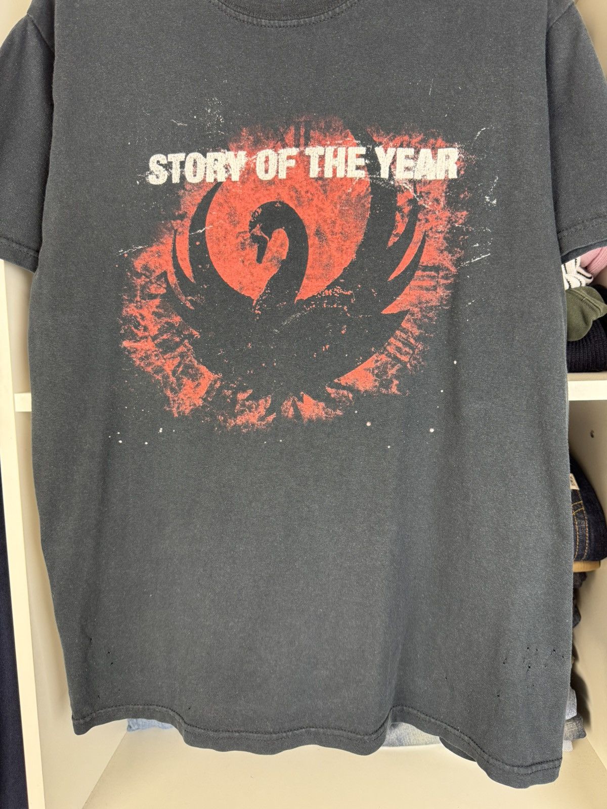 Band Tees Vintage 2008 Story Of The Year Distressed T-shirt Size US M / EU 48-50 / 2 - 12 Thumbnail