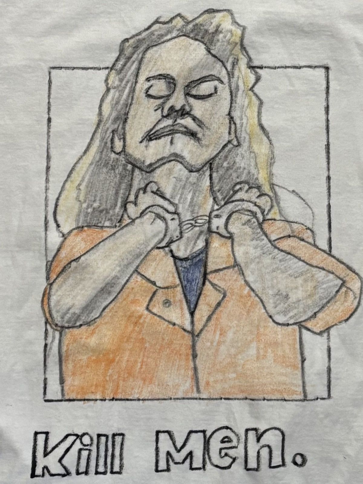 Other Hand drawn Aileen Wuornos tee. Size L. Size US L / EU 52-54 / 3 - 2 Thumbnail