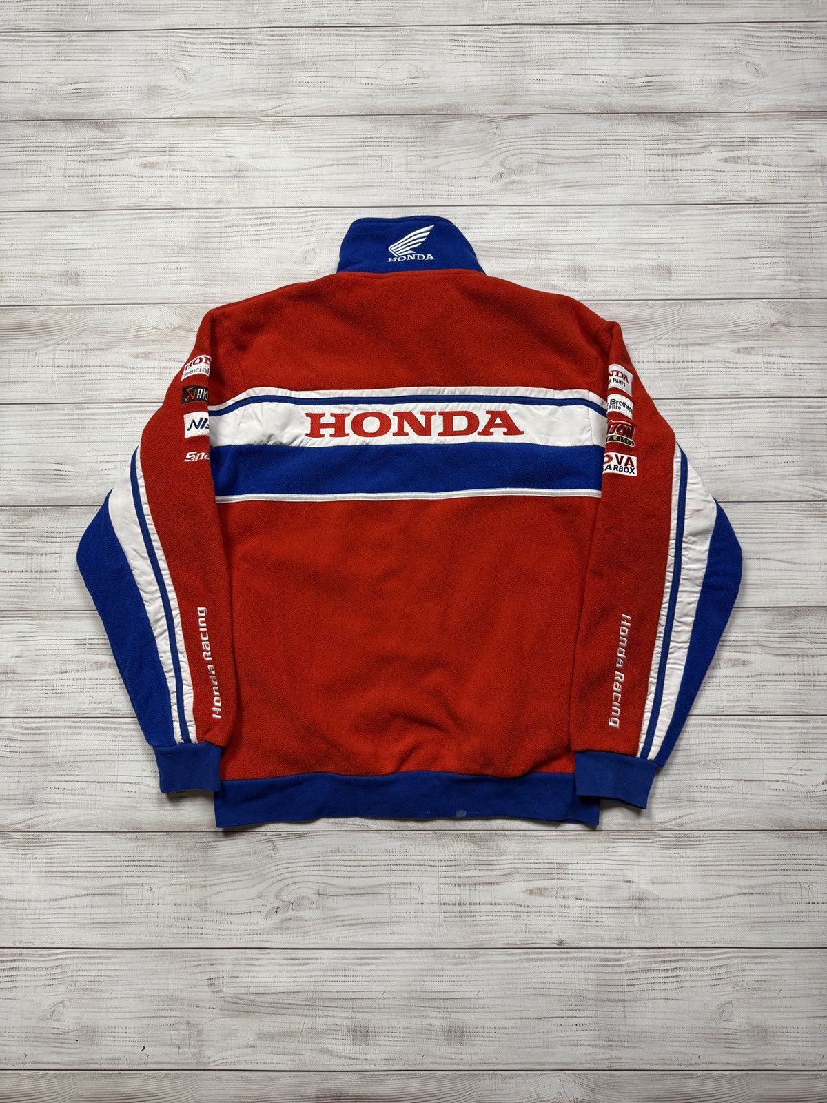 Honda Vintage Honda Racing Fleece Jacket World Racing F1 Y2K Size US M / EU 48-50 / 2 - 2 Thumbnail