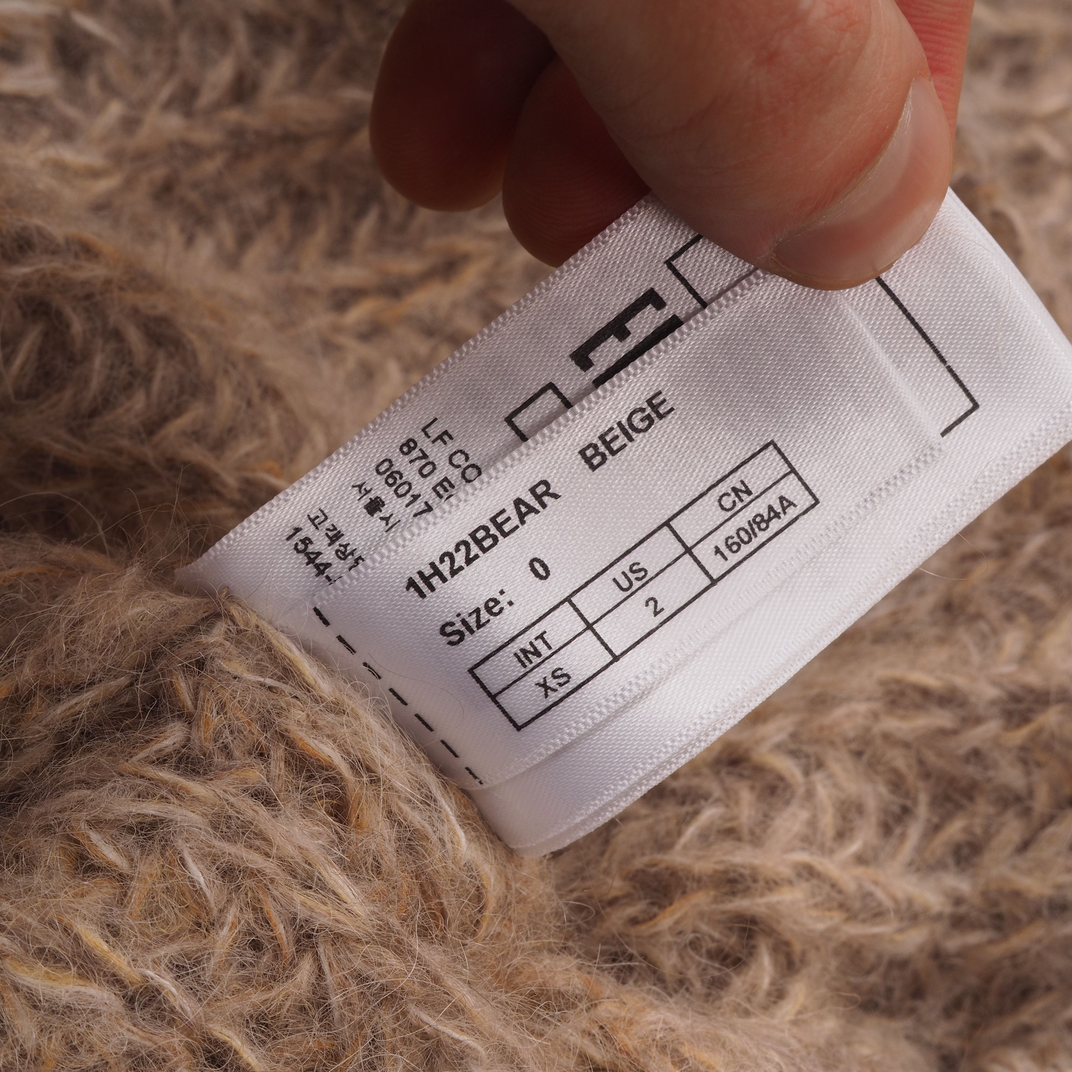 ba&sh ba&sh Beige Alpaca Mohair Turtleneck Oversized Sweater Size XS / US 0-2 / IT 36-38 - 6 Thumbnail