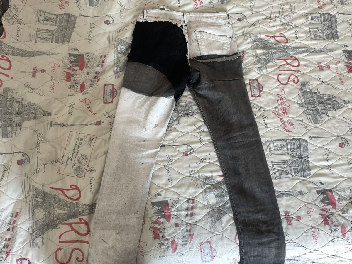 Rick Owens Rick Owens Tyrone Collage Denim - SAMPLE Size US 34 / EU 50 - 6 Thumbnail
