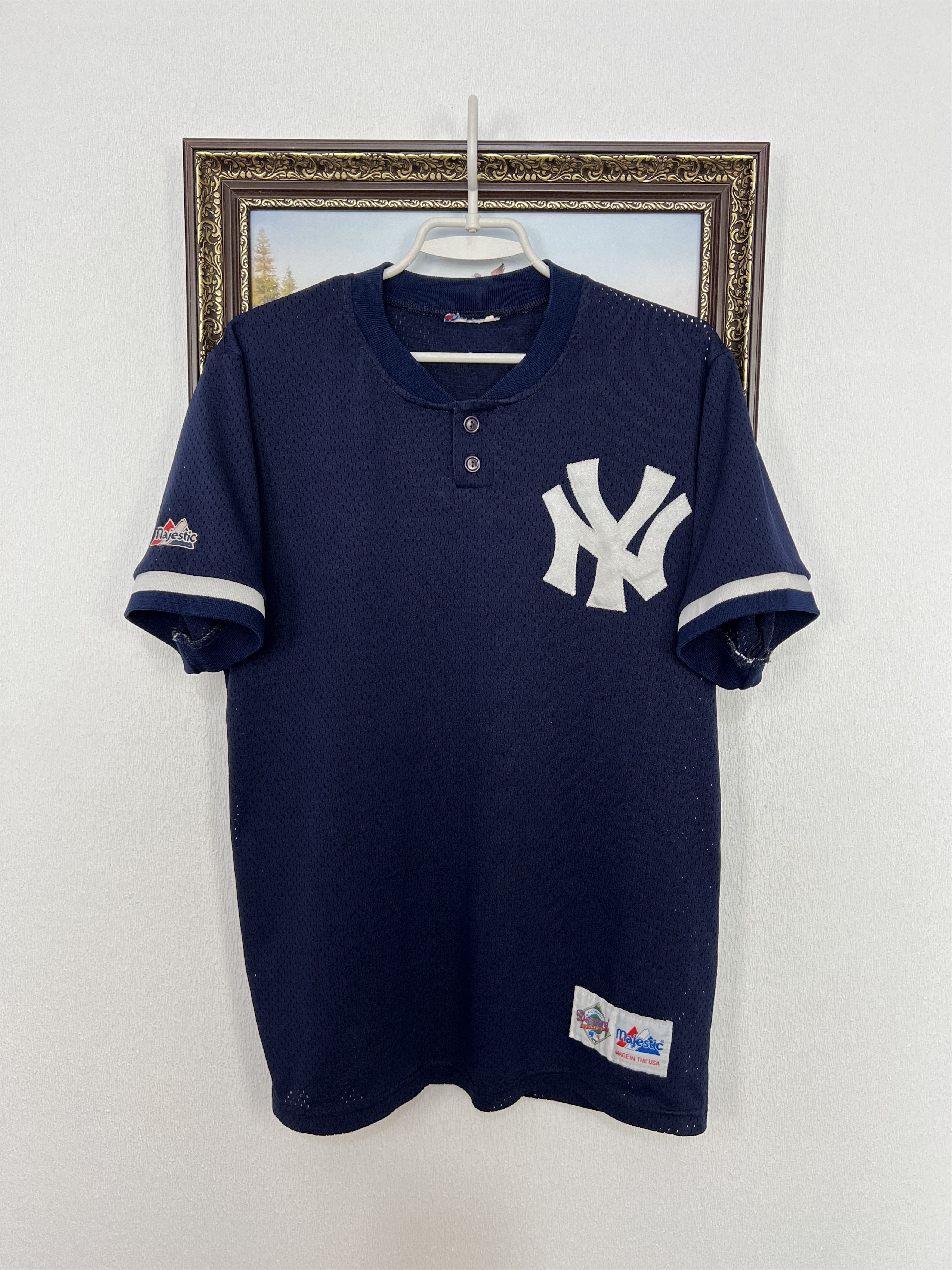 New York Yankees Vintage 90's Majectic New York Yankees MLB Baseball Jersey Size US M / EU 48-50 / 2 - 1 Thumbnail