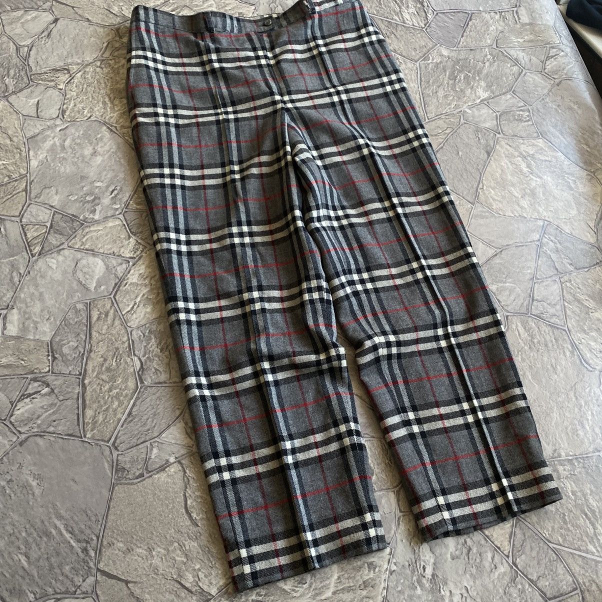 Burberry Vintage Burberrys Nova Check Wool Archival Burberry Pants Size US 34 / EU 50 - 2 Thumbnail