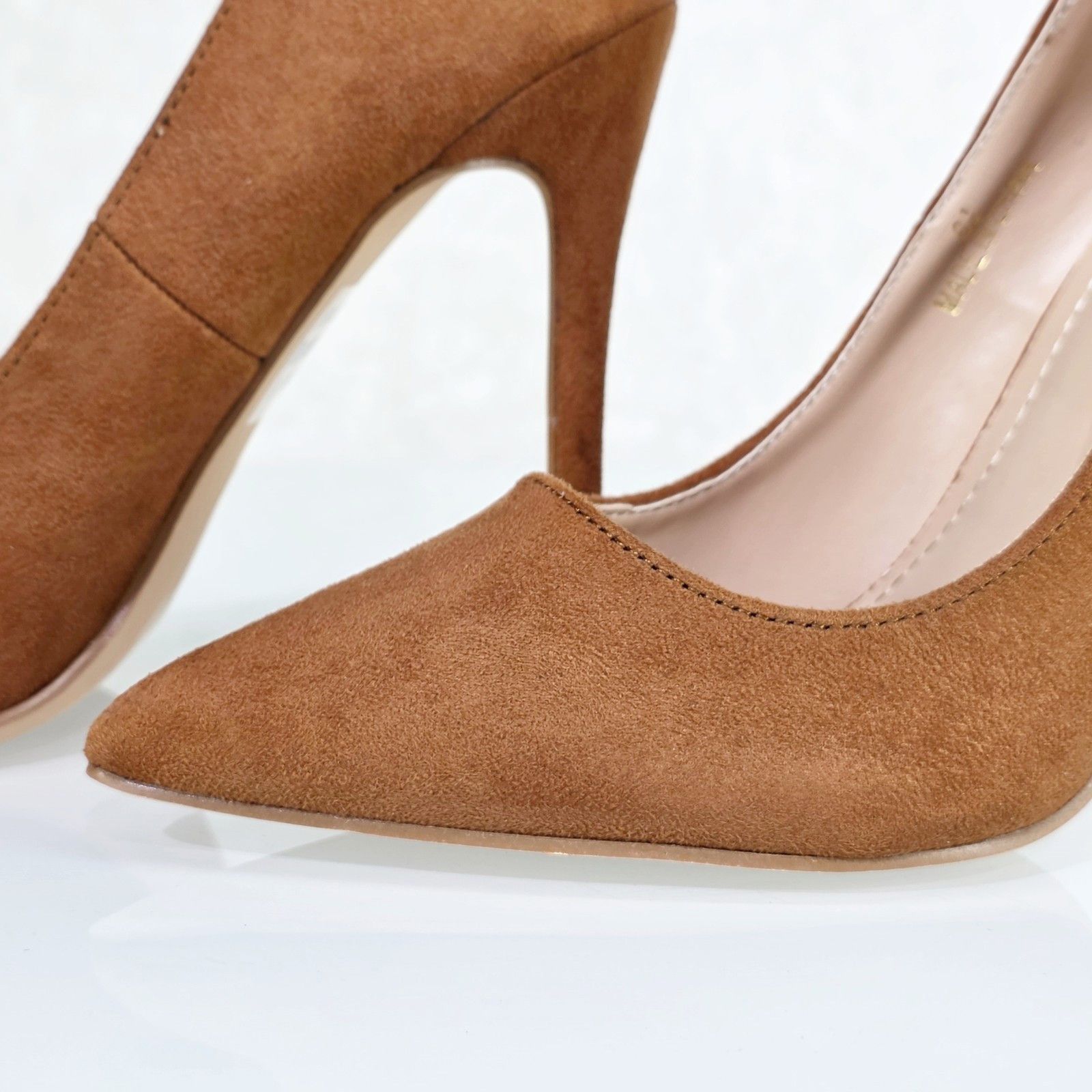 Other Lynn Brown FX Suede High Heel Shoes Pointy Toe Pumps (Size:9 Size US 9 / IT 39 - 2 Thumbnail