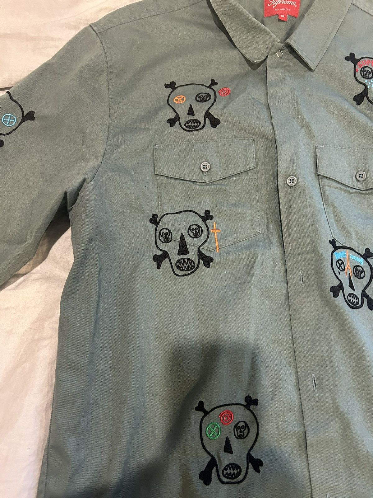Supreme Supreme skull embroidery Size US XL / EU 56 / 4 - 3 Thumbnail