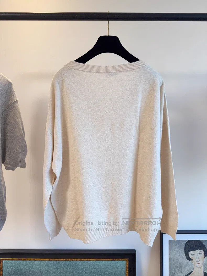 Brunello Cucinelli Brunello Cucinelli Sequined Knit Top Size L / US 10 / IT 46 - 2 Thumbnail