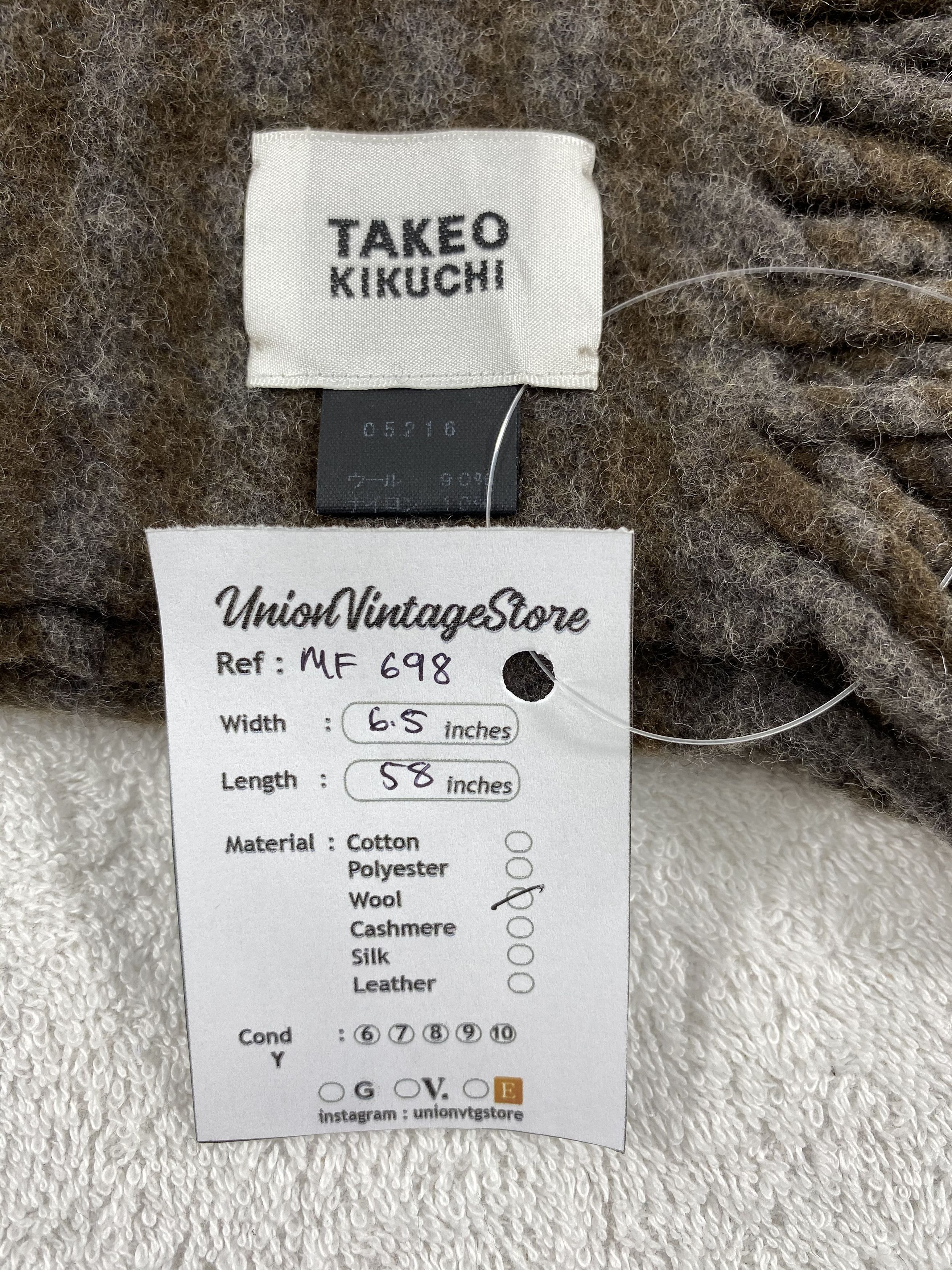 Takeo Kikuchi Vintage Takeo Kikuchi Scarf/Muffler/Neckwear MF698 Size ONE SIZE - 4 Thumbnail