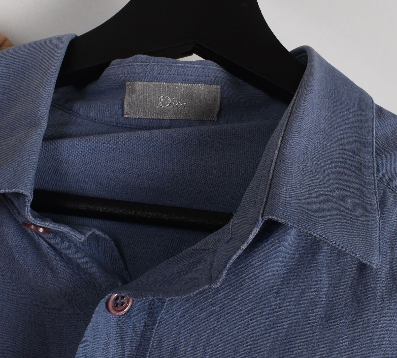 Dior Dior Homme Men Shirt Bee Light Blue Size 41/M, S1688 Size US M / EU 48-50 / 2 - 4 Thumbnail