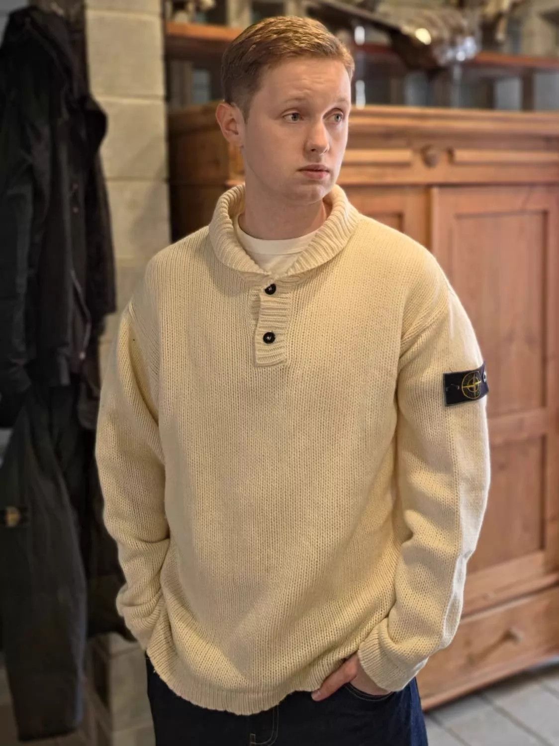 Stone Island Stone Island 90s Vintage Knit Sweater Unisex Size US L / EU 52-54 / 3 - 1 Thumbnail